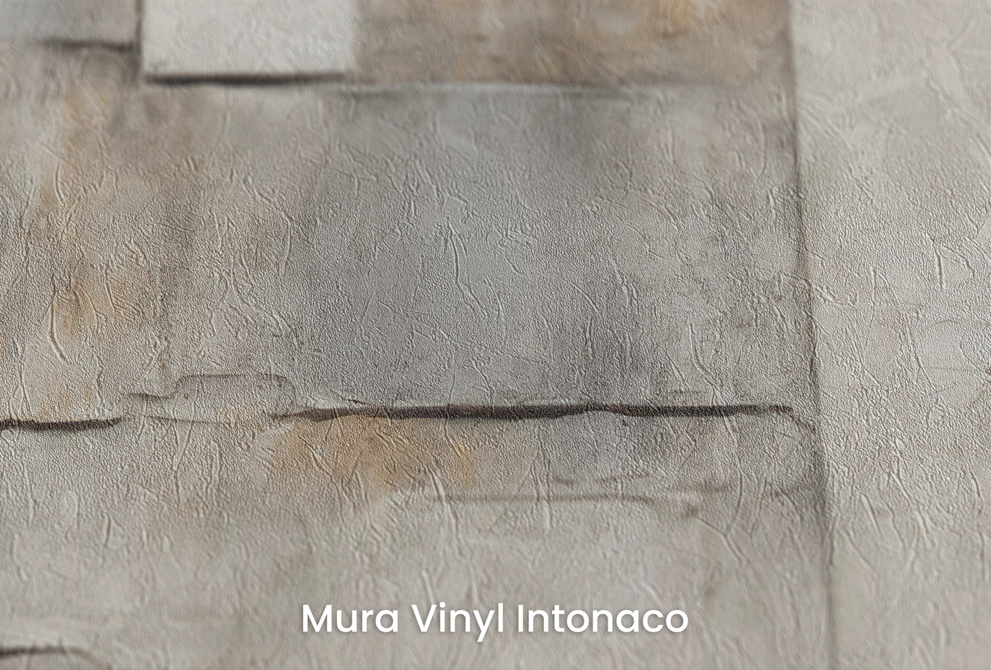 Zbliżenie na artystyczną fototapetę o nazwie Architectural Canvas na podłożu Mura Vinyl Intonaco - struktura tartego tynku.