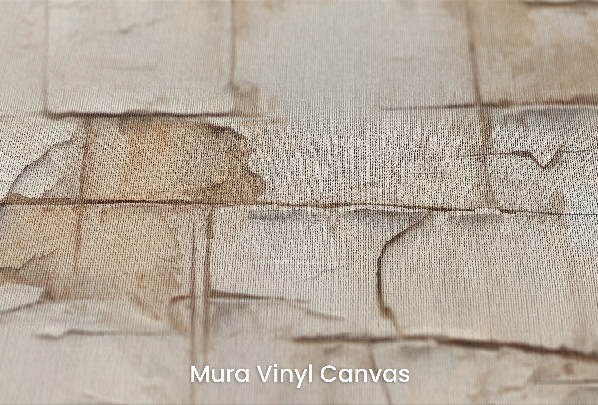 Zbliżenie na artystyczną fototapetę o nazwie Cracked Elegance na podłożu Mura Vinyl Canvas - faktura naturalnego płótna.