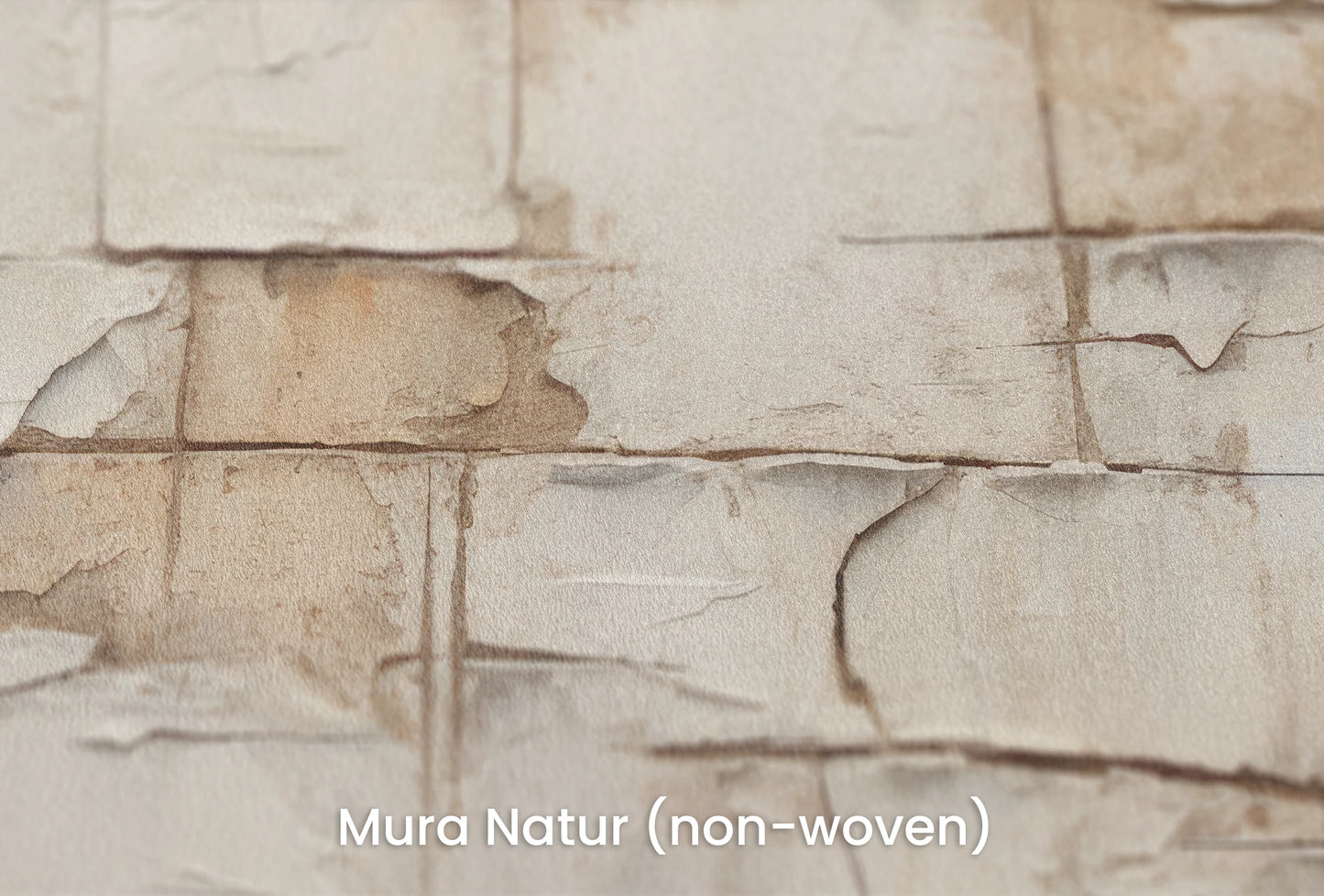 Zbliżenie na artystyczną fototapetę o nazwie Cracked Elegance na podłożu Mura Natur (non-woven) - naturalne i ekologiczne podłoże.