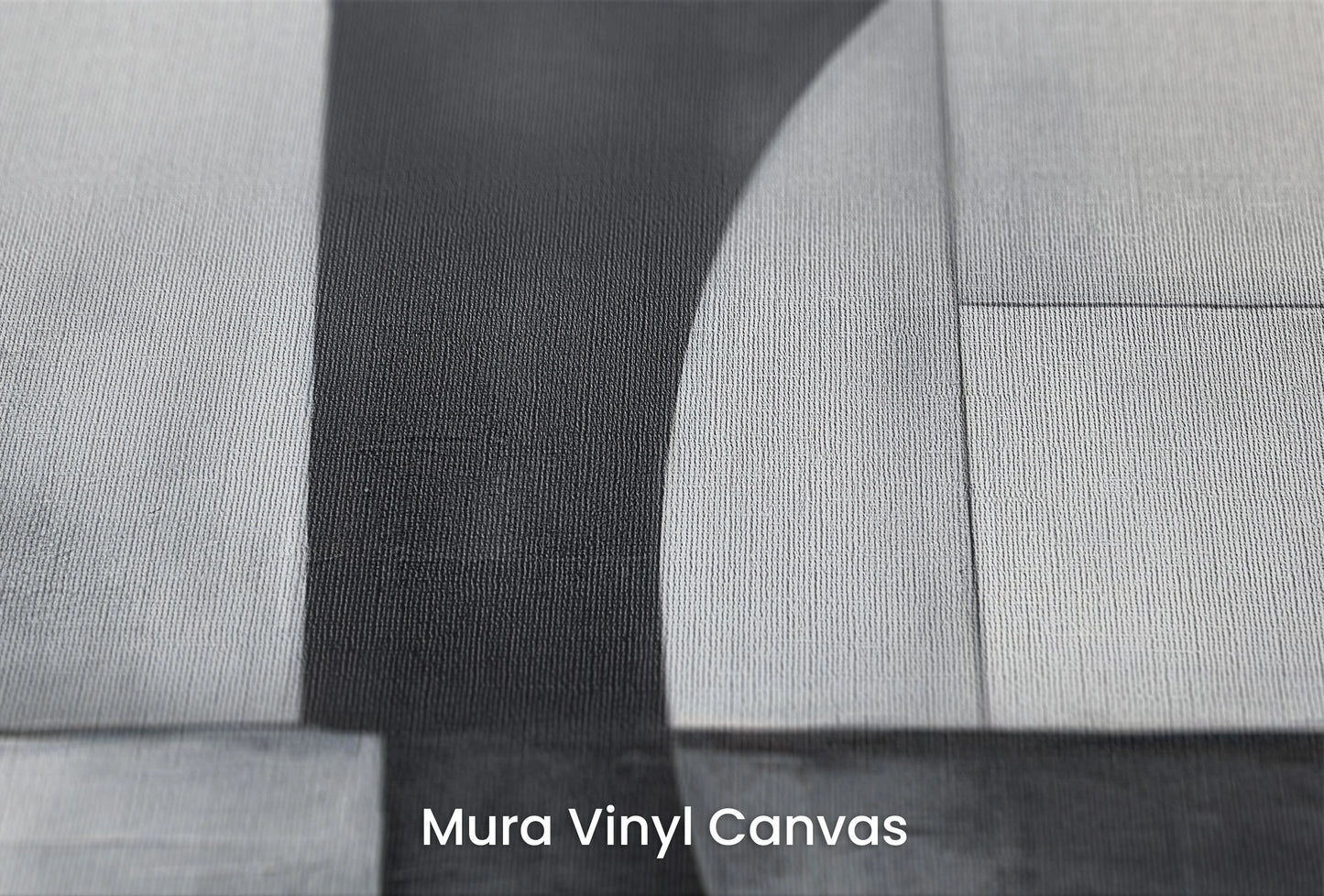 Zbliżenie na artystyczną fototapetę o nazwie Geometric Harmony #2 na podłożu Mura Vinyl Canvas - faktura naturalnego płótna.