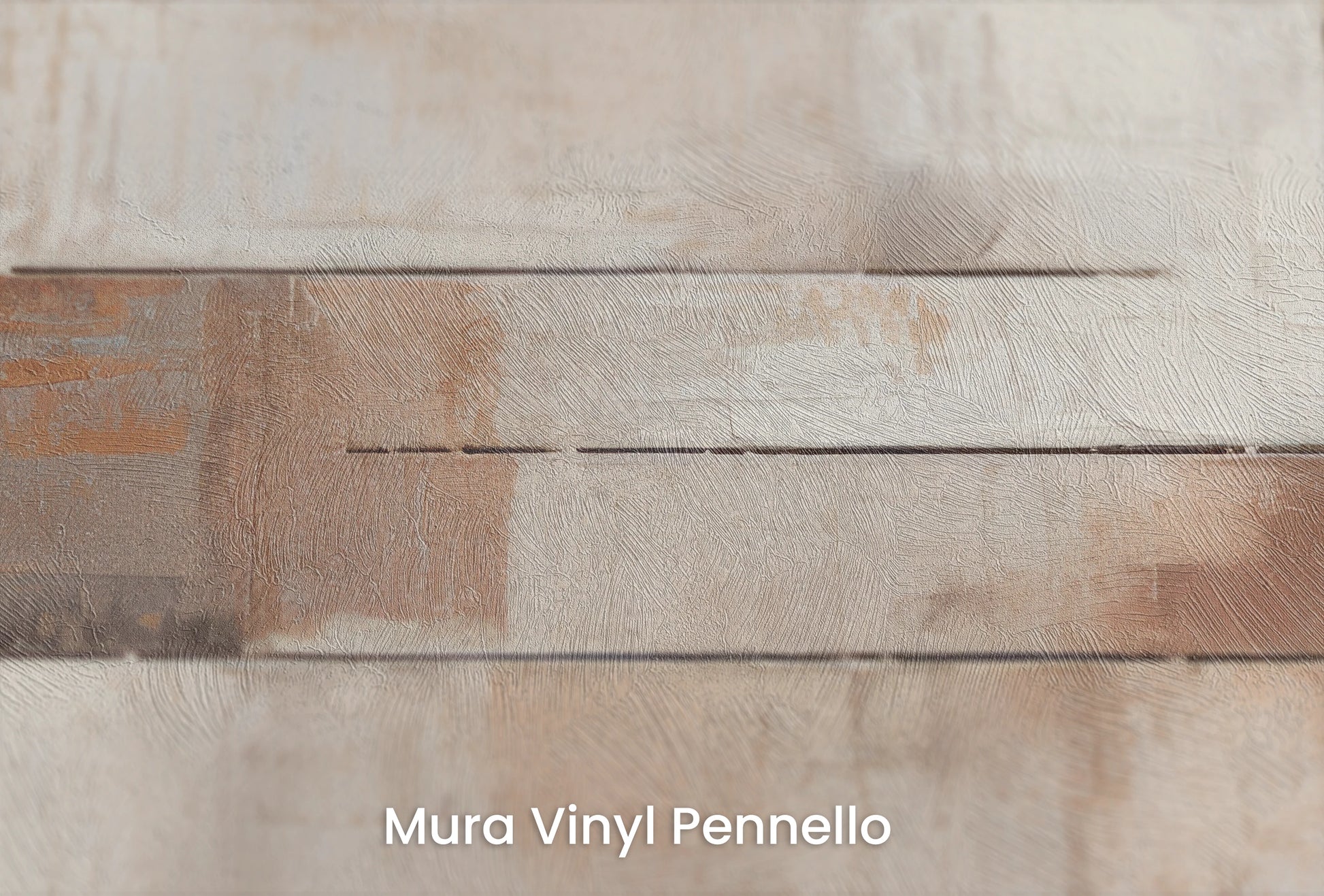 Zbliżenie na artystyczną fototapetę o nazwie Rustic Modernity na podłożu Mura Vinyl Pennello - faktura pociągnięć pędzla malarskiego.