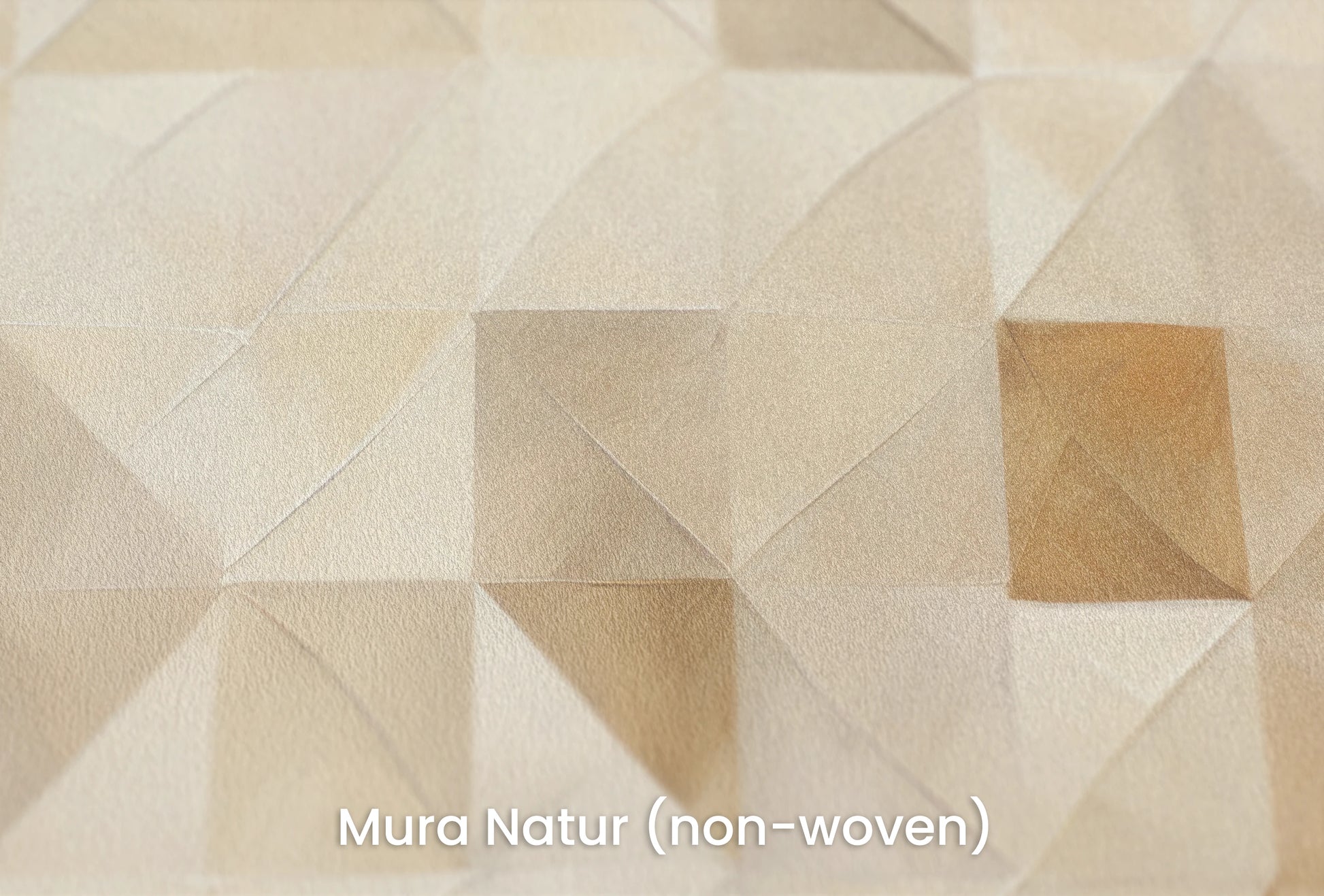 Zbliżenie na artystyczną fototapetę o nazwie Golden Mosaic na podłożu Mura Natur (non-woven) - naturalne i ekologiczne podłoże.