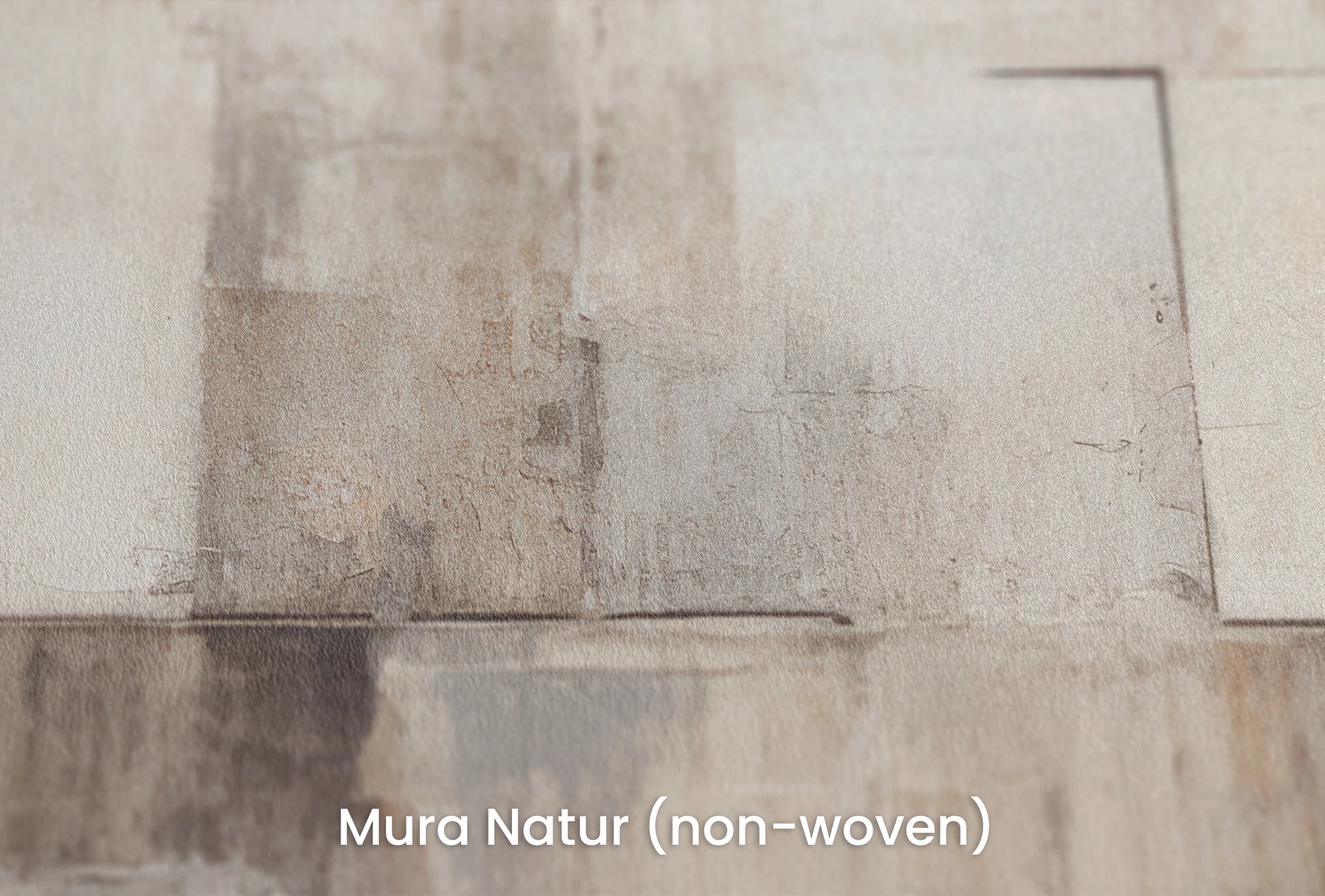 Zbliżenie na artystyczną fototapetę o nazwie Monochrome Patchwork na podłożu Mura Natur (non-woven) - naturalne i ekologiczne podłoże.
