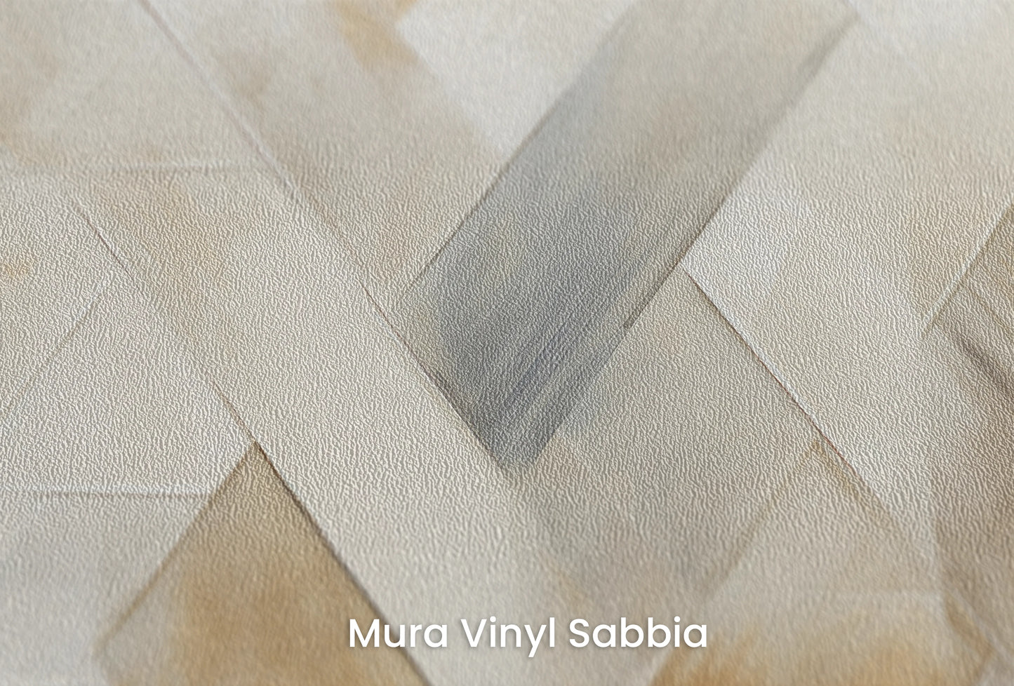 Zbliżenie na artystyczną fototapetę o nazwie Weaving Light na podłożu Mura Vinyl Sabbia struktura grubego ziarna piasku.