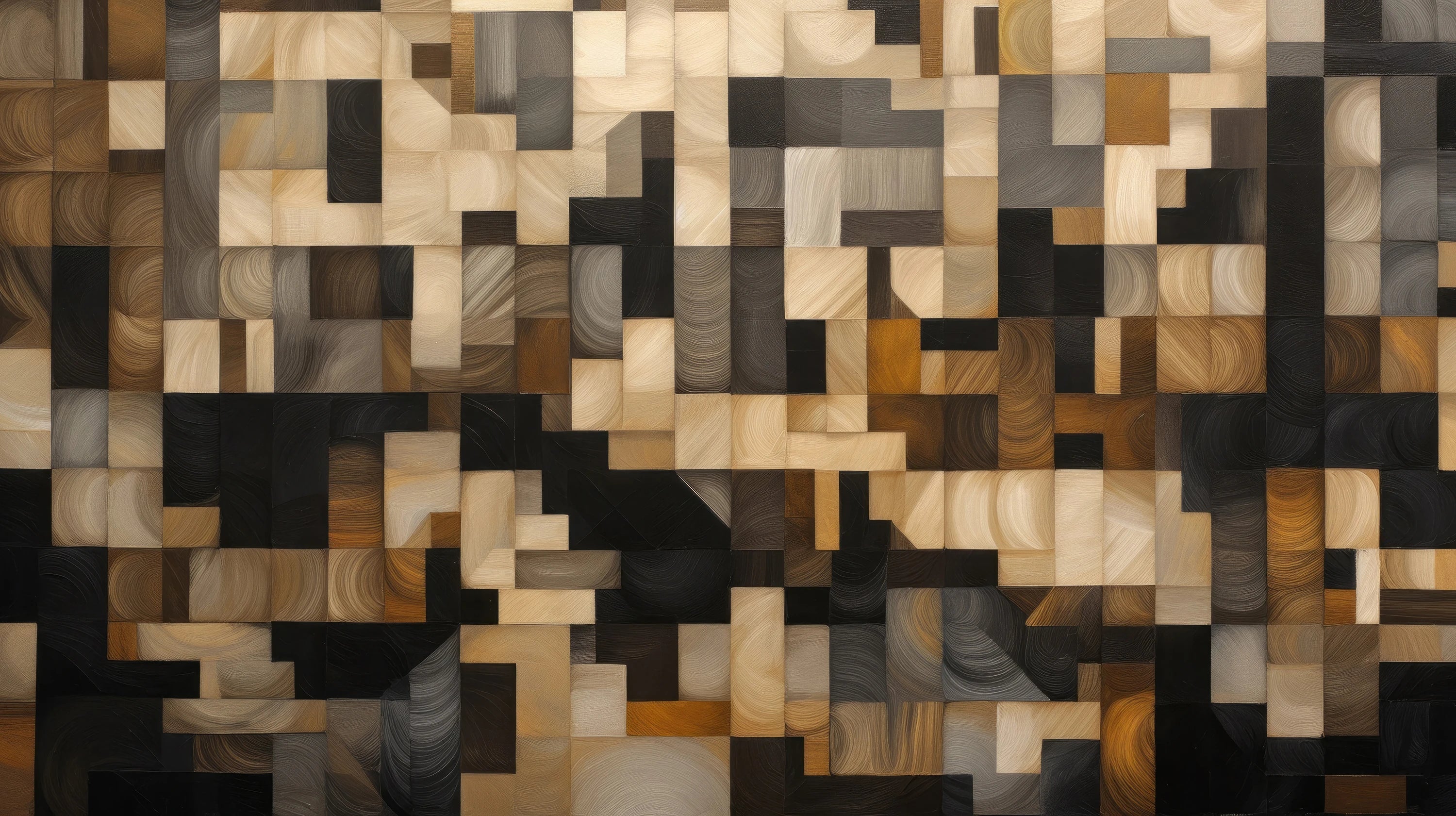 Podgląd wzoru: Prezentacja całego wzoru fototapety o nazwie Abstract Woodblock