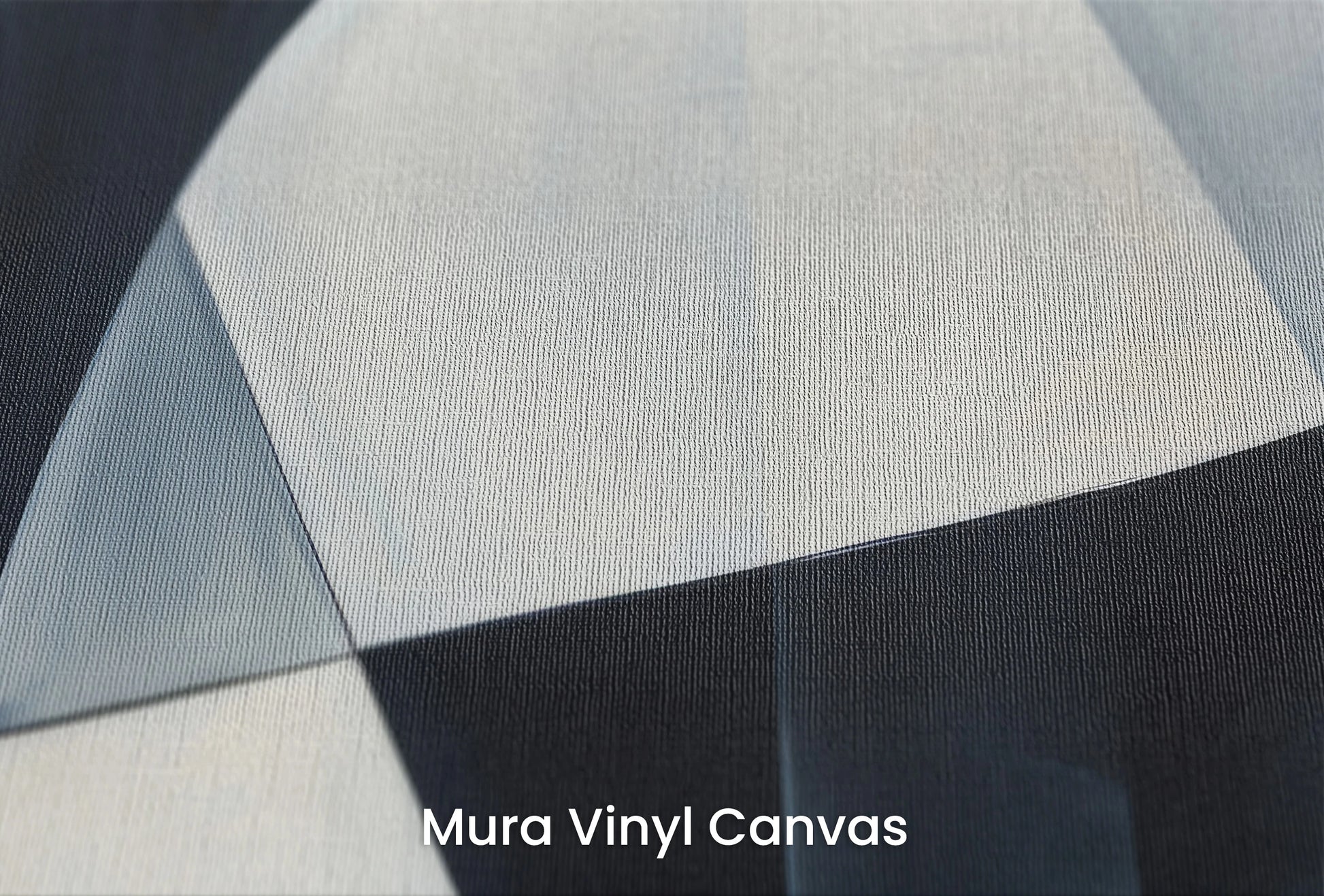 Zbliżenie na artystyczną fototapetę o nazwie Crescent Harmony #2 na podłożu Mura Vinyl Canvas - faktura naturalnego płótna.