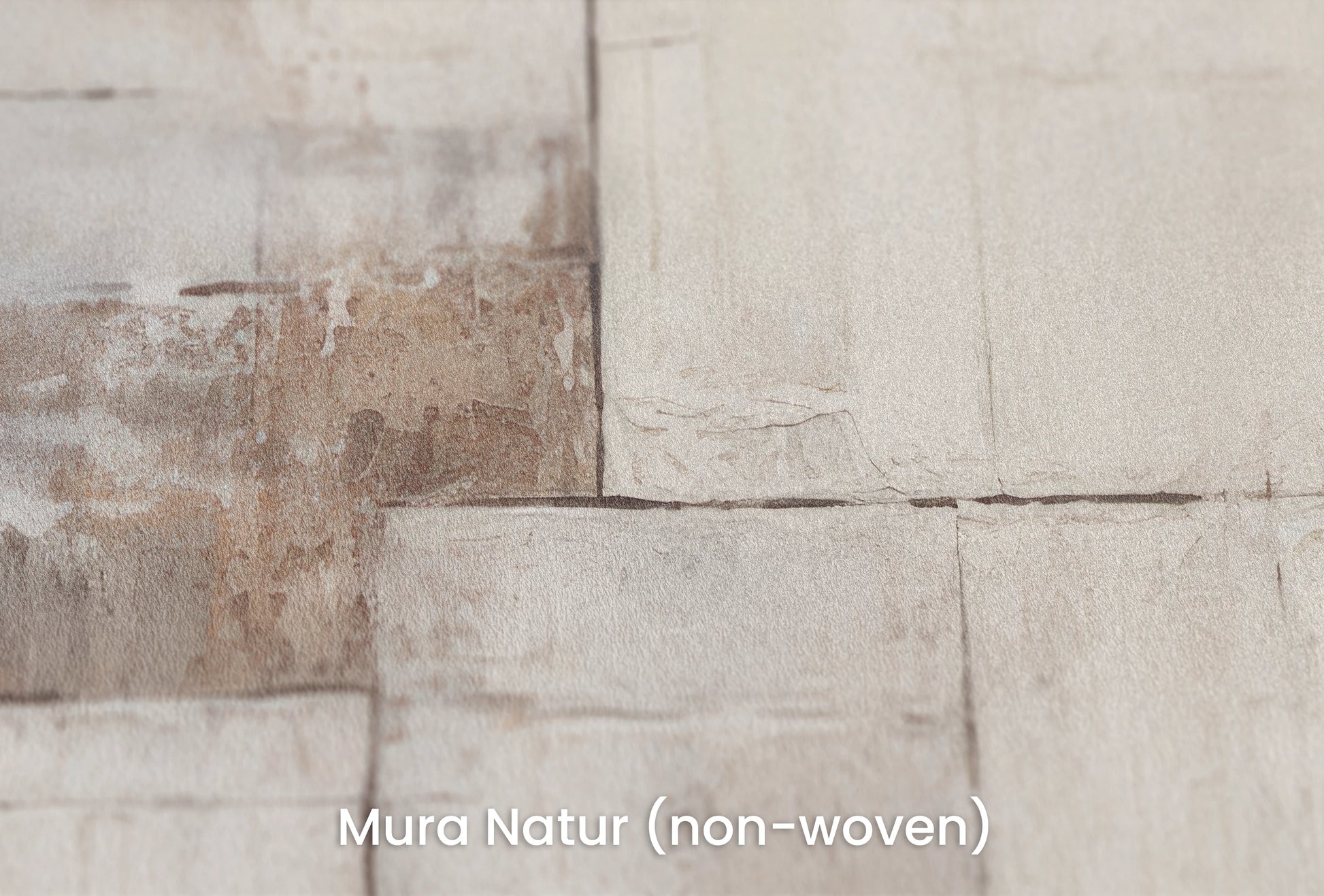 Zbliżenie na artystyczną fototapetę o nazwie Ivory Composition na podłożu Mura Natur (non-woven) - naturalne i ekologiczne podłoże.
