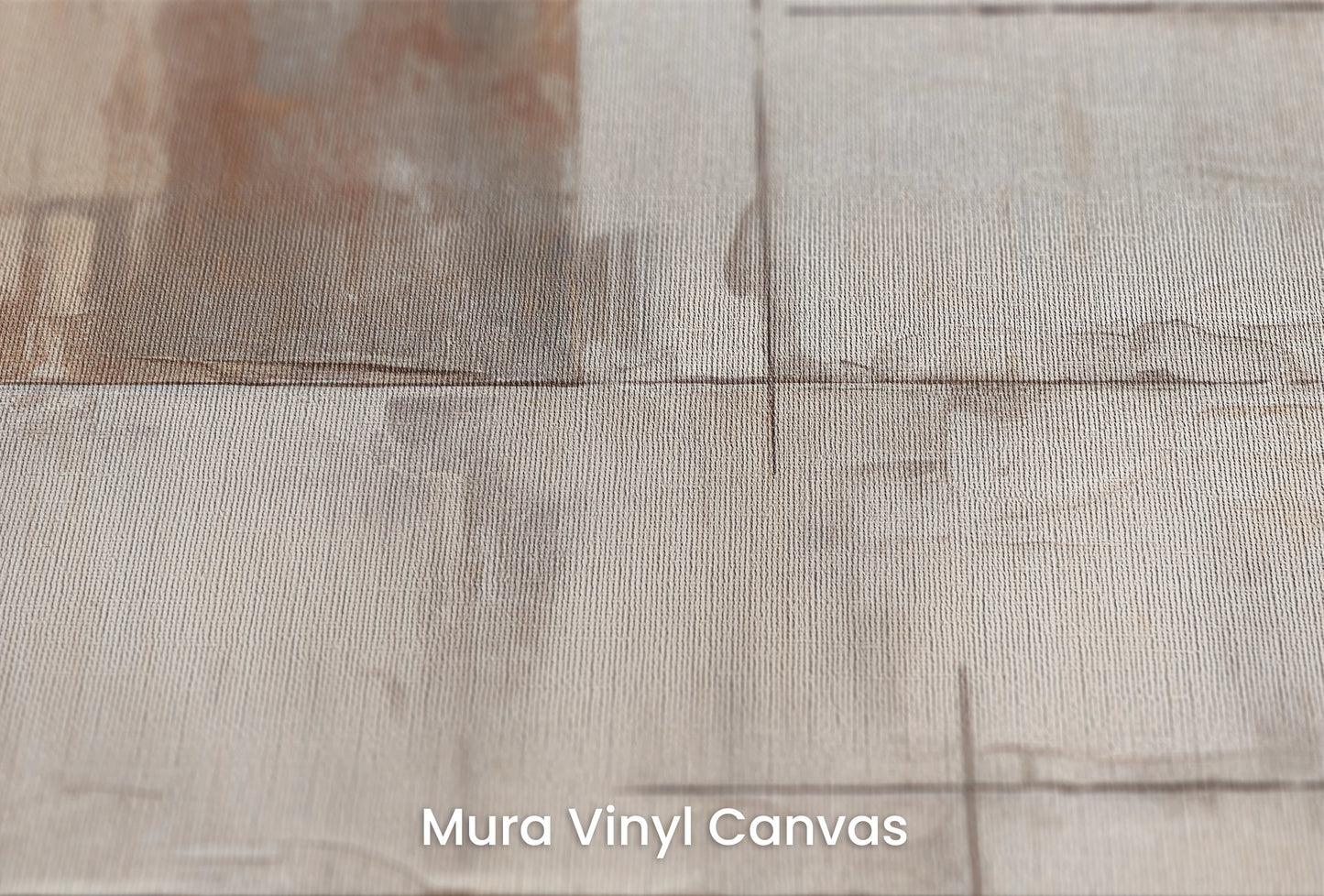 Zbliżenie na artystyczną fototapetę o nazwie Copper Tones Mosaic na podłożu Mura Vinyl Canvas - faktura naturalnego płótna.
