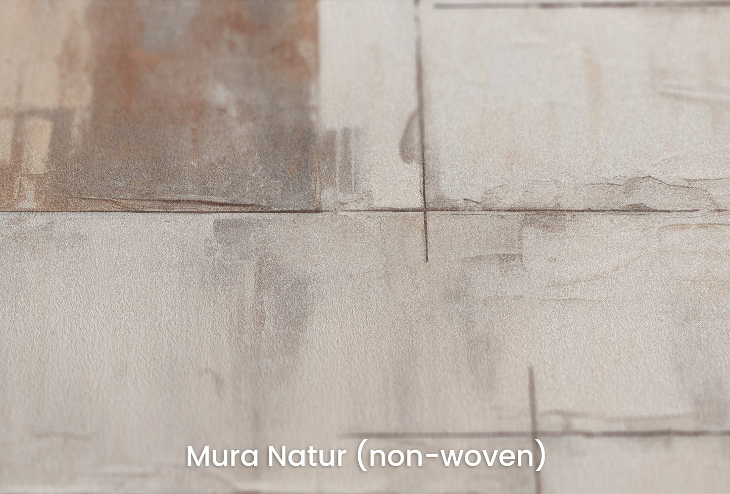 Zbliżenie na artystyczną fototapetę o nazwie Copper Tones Mosaic na podłożu Mura Natur (non-woven) - naturalne i ekologiczne podłoże.