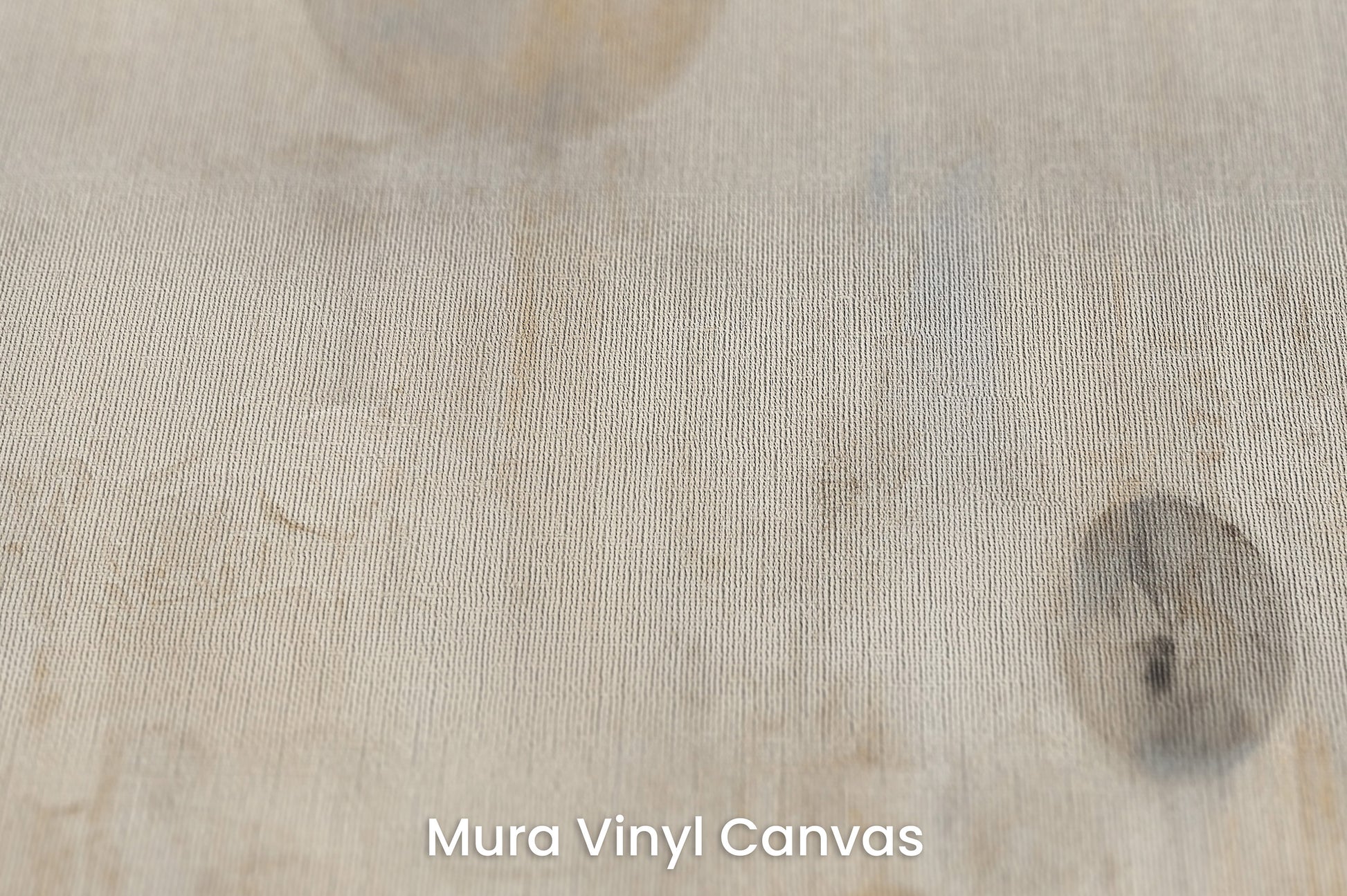 Zbliżenie na artystyczną fototapetę o nazwie WHISPERING ORBITAL SHADOWS na podłożu Mura Vinyl Canvas - faktura naturalnego płótna.