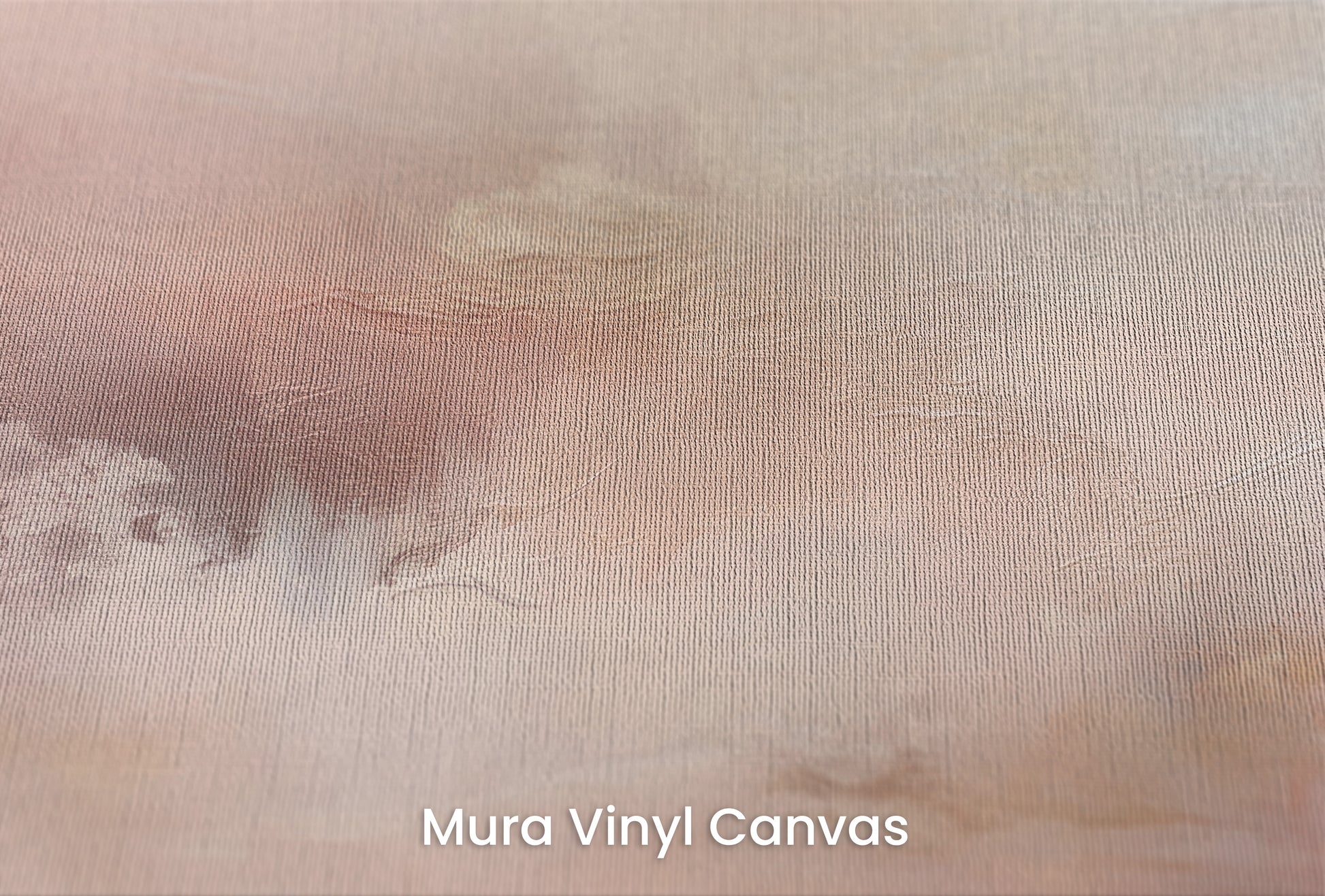 Zbliżenie na artystyczną fototapetę o nazwie DAWN MIST - ABSTRACT IMPRESSION OF THE MORNING LIGHT na podłożu Mura Vinyl Canvas - faktura naturalnego płótna.