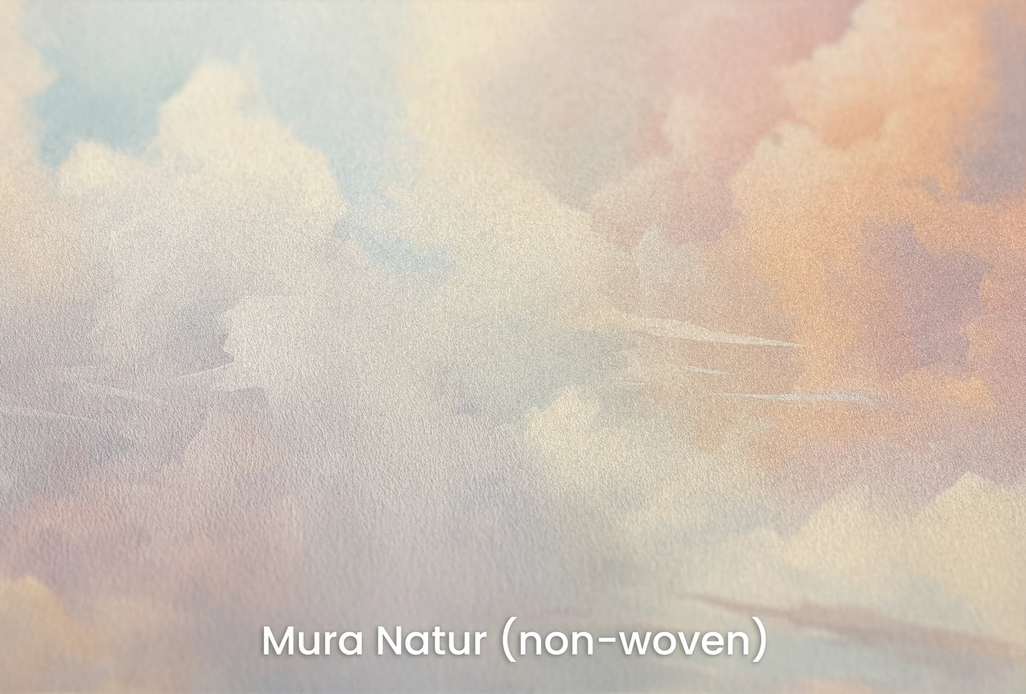 Zbliżenie na artystyczną fototapetę o nazwie Serene Skies na podłożu Mura Natur (non-woven) - naturalne i ekologiczne podłoże.