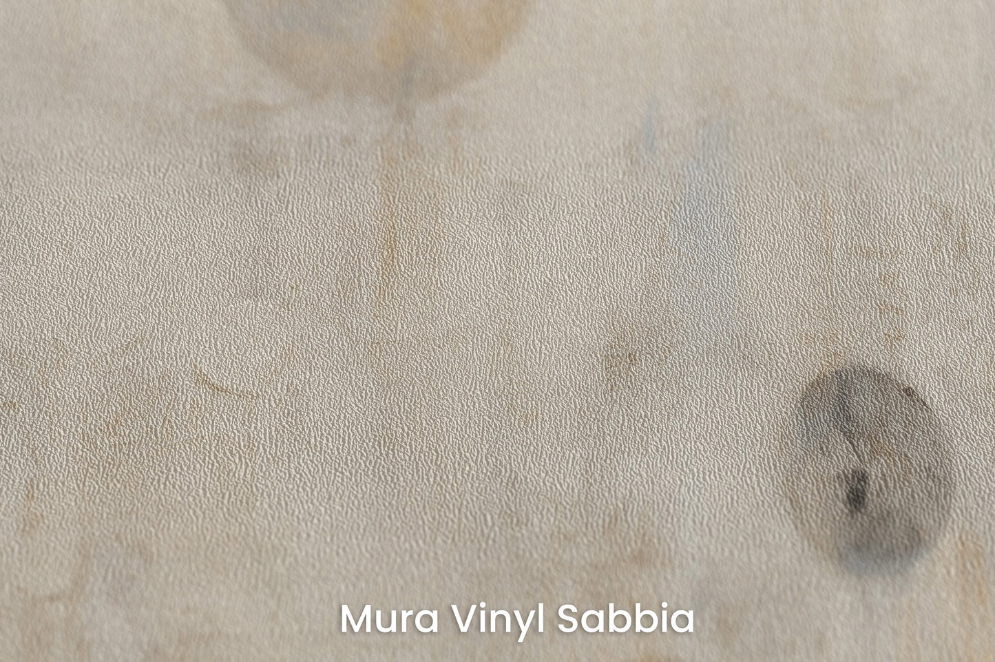 Zbliżenie na artystyczną fototapetę o nazwie WHISPERING ORBITAL SHADOWS na podłożu Mura Vinyl Sabbia struktura grubego ziarna piasku.