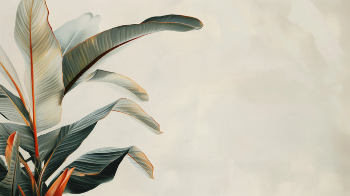 Prezentacja całego wzoru fototapety o nazwie Tropical Elegance