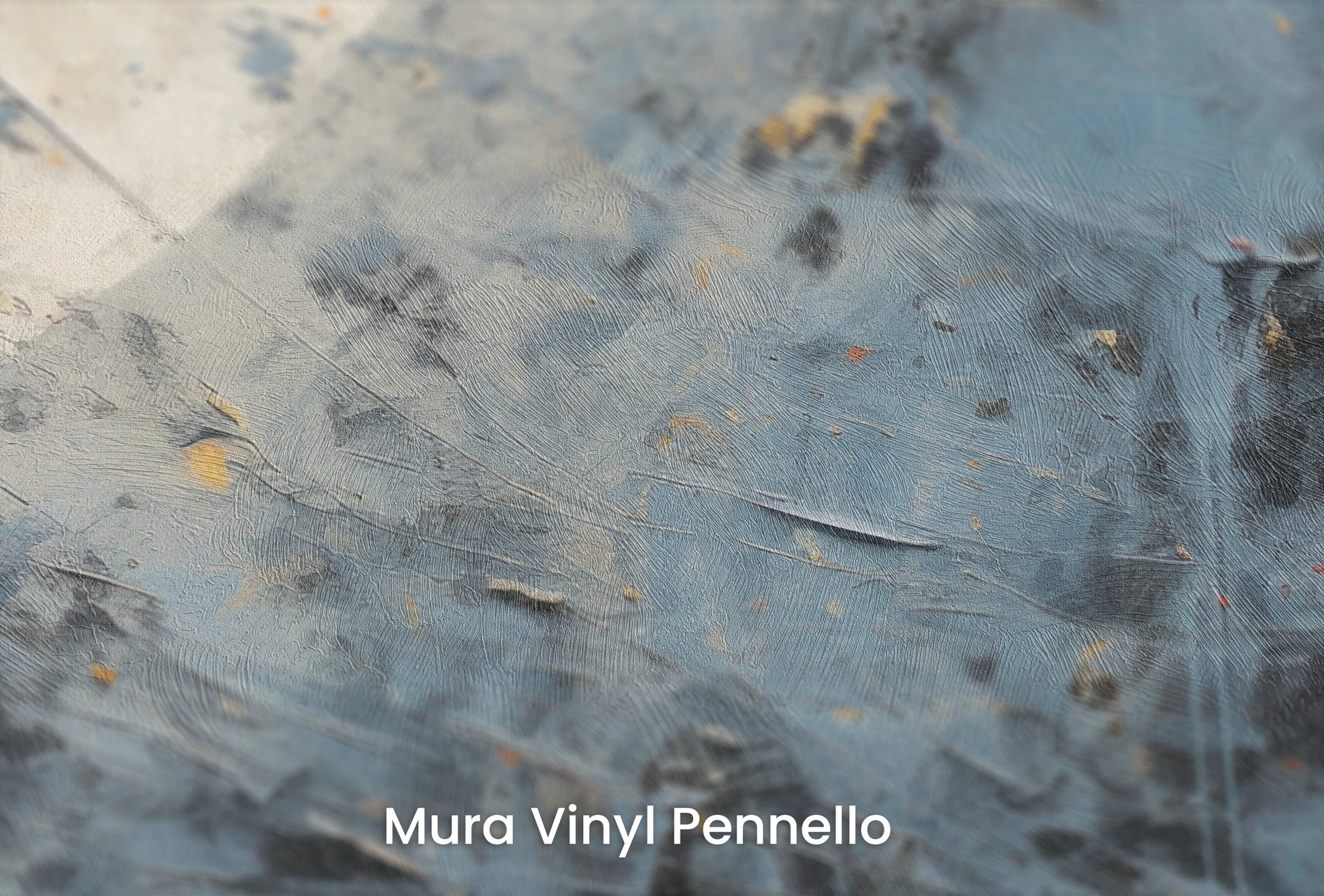 Zbliżenie na artystyczną fototapetę o nazwie Solar Flare #3 na podłożu Mura Vinyl Pennello - faktura pociągnięć pędzla malarskiego.