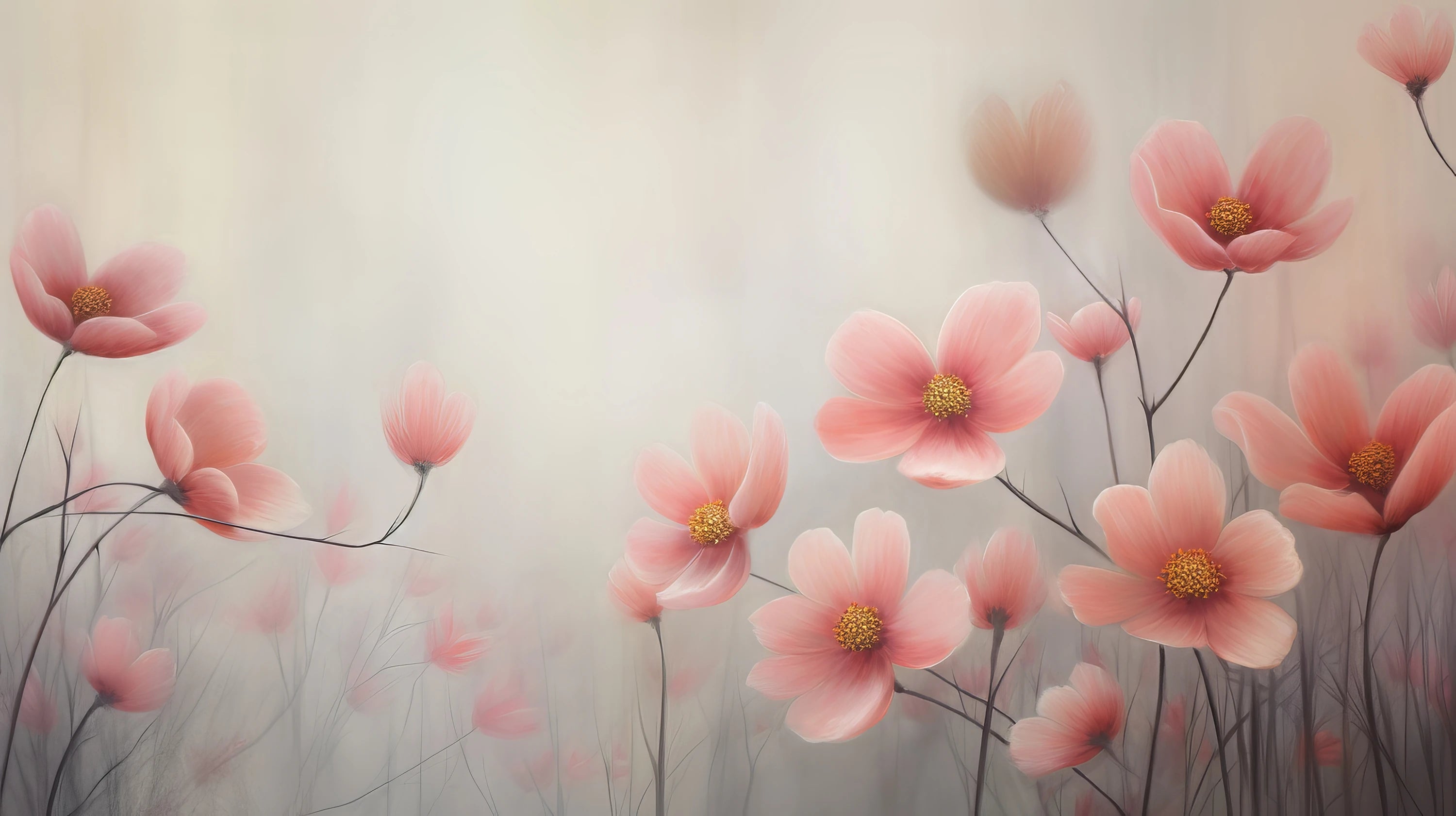 Podgląd wzoru: Prezentacja całego wzoru fototapety o nazwie Petal Tranquility