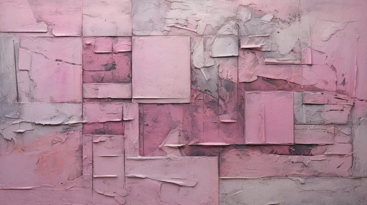 Prezentacja całego wzoru fototapety o nazwie Pink Geometry