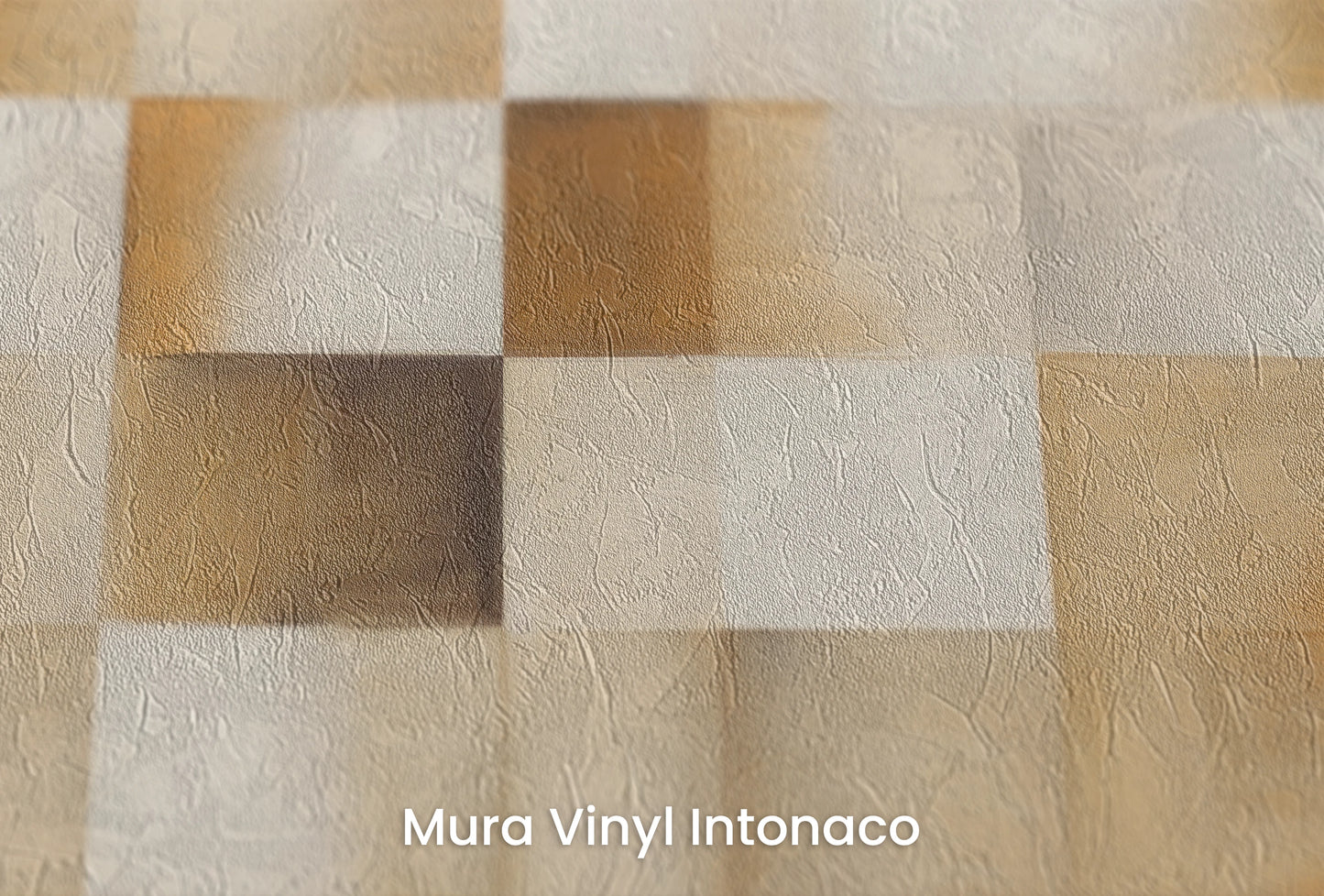 Zbliżenie na artystyczną fototapetę o nazwie Beige Canvas na podłożu Mura Vinyl Intonaco - struktura tartego tynku.