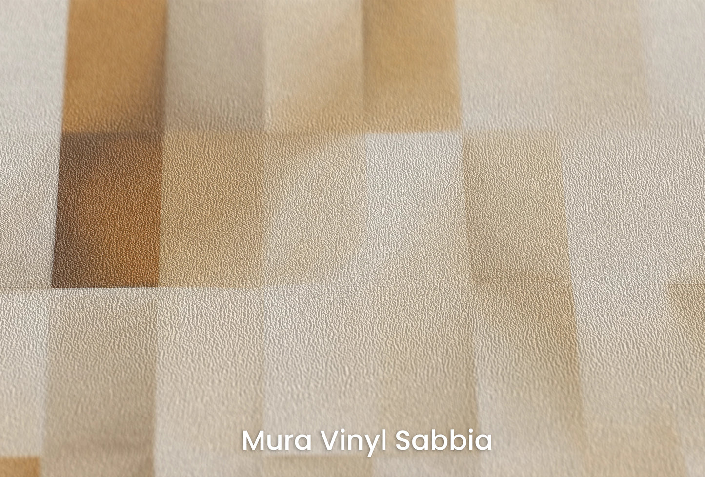 Zbliżenie na artystyczną fototapetę o nazwie Cubic Illusion na podłożu Mura Vinyl Sabbia struktura grubego ziarna piasku.