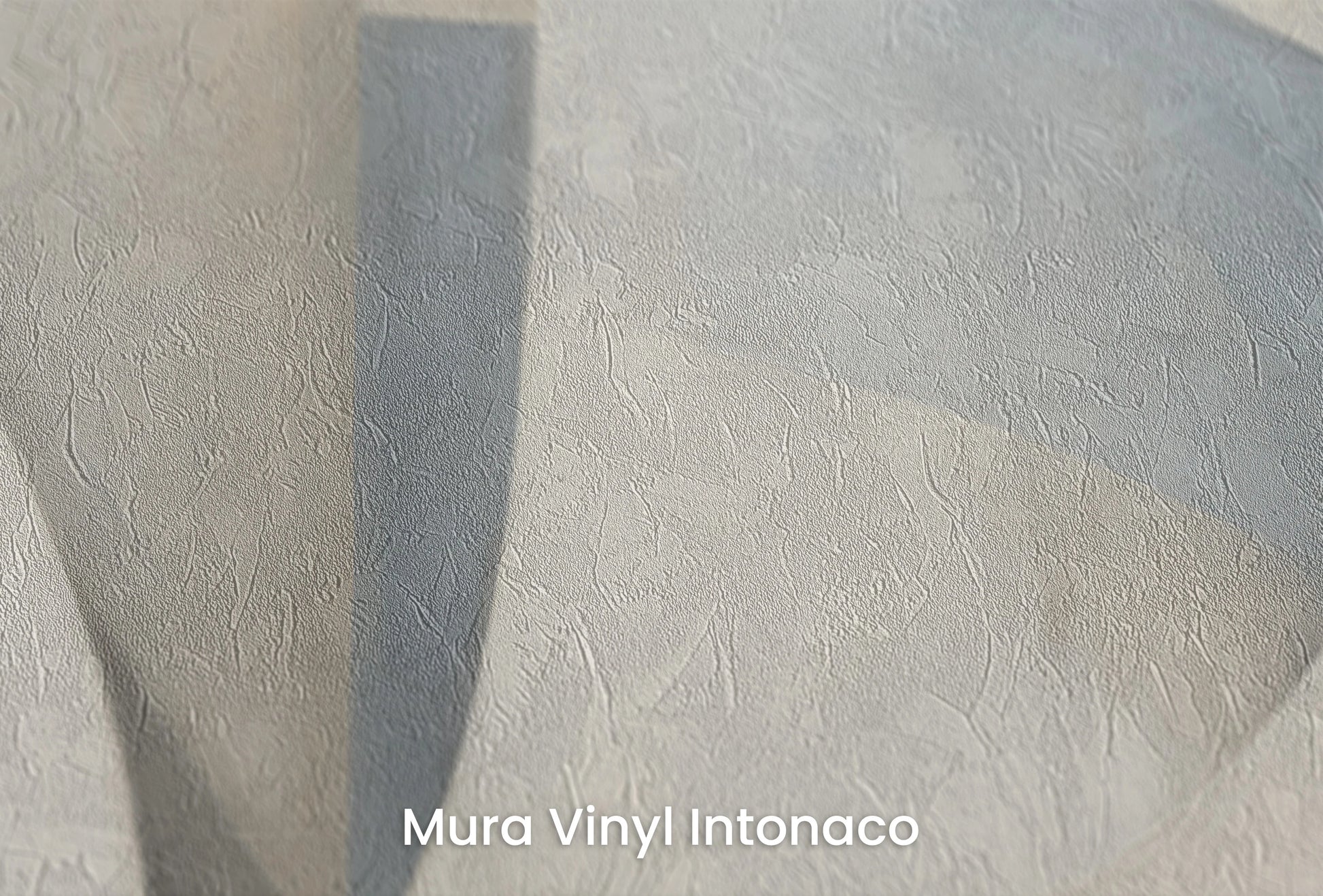Zbliżenie na artystyczną fototapetę o nazwie Crescent Harmony na podłożu Mura Vinyl Intonaco - struktura tartego tynku.