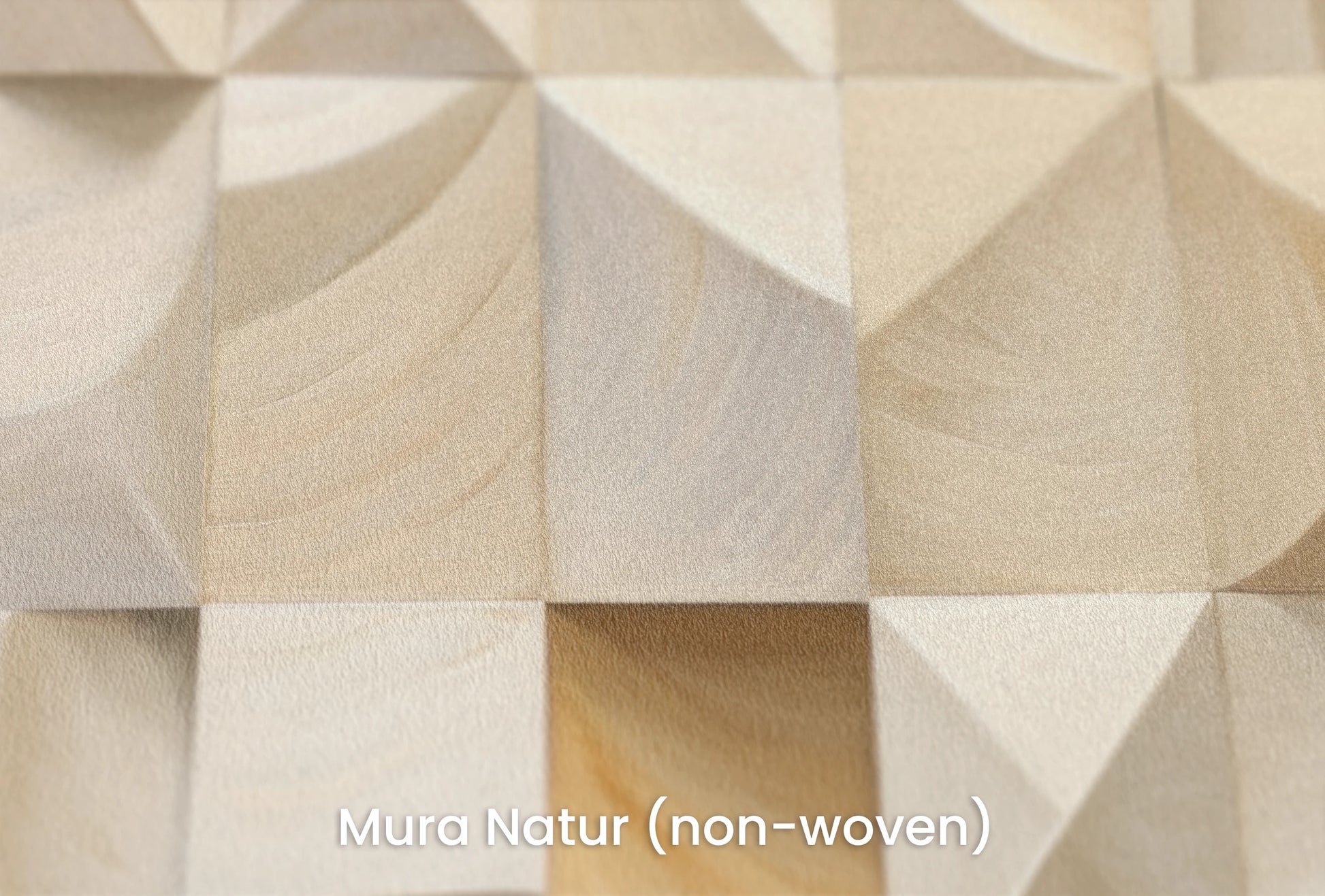 Zbliżenie na artystyczną fototapetę o nazwie Wooden Origami na podłożu Mura Natur (non-woven) - naturalne i ekologiczne podłoże.