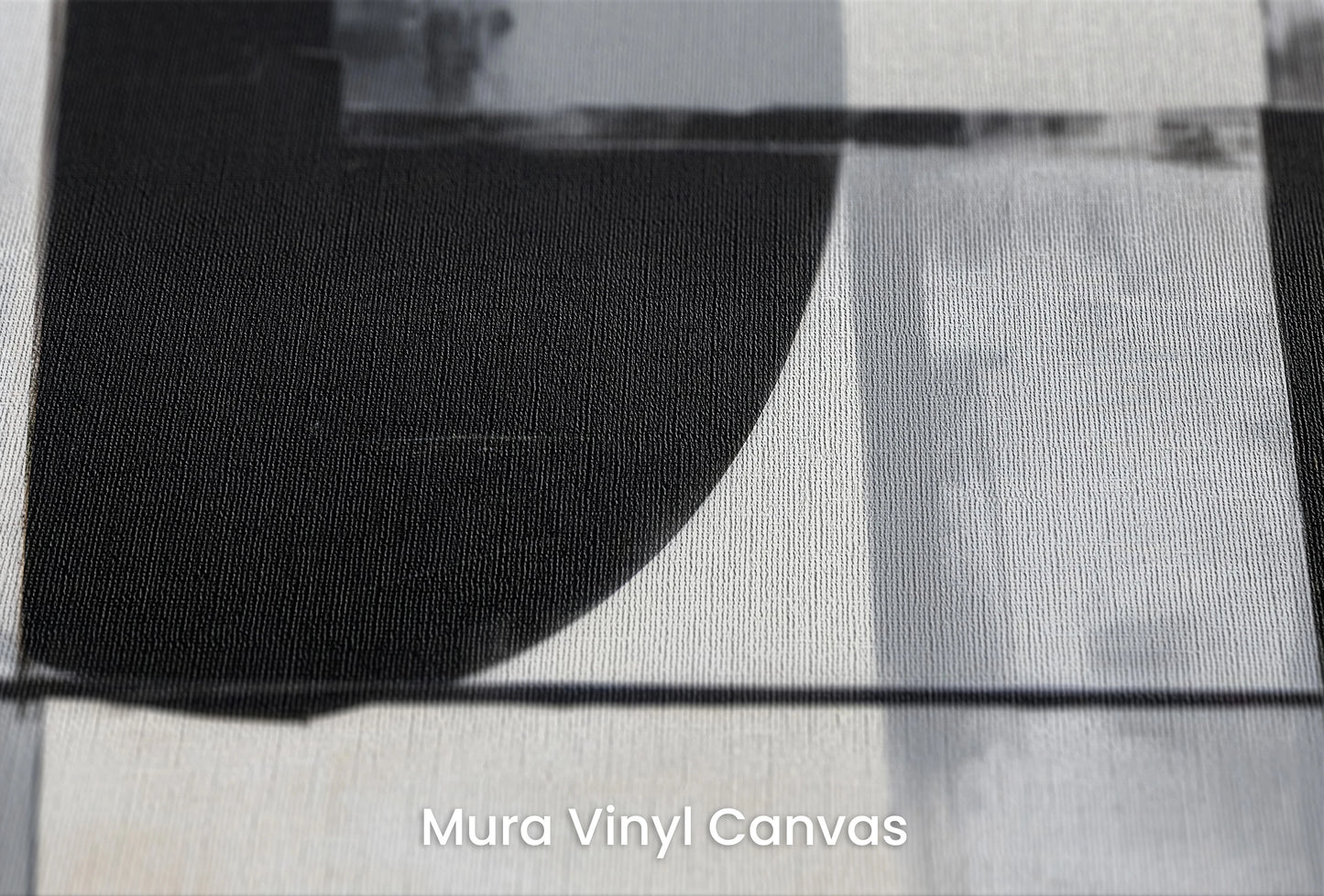 Zbliżenie na artystyczną fototapetę o nazwie Lunar Contrast #2 na podłożu Mura Vinyl Canvas - faktura naturalnego płótna.