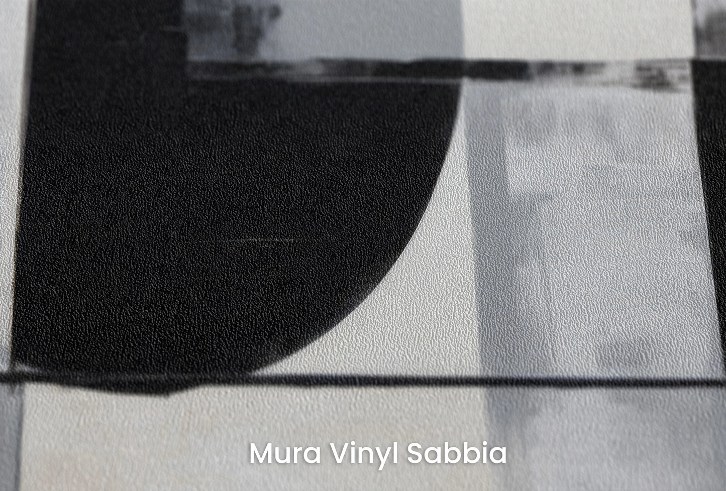 Zbliżenie na artystyczną fototapetę o nazwie Lunar Contrast #2 na podłożu Mura Vinyl Sabbia struktura grubego ziarna piasku.