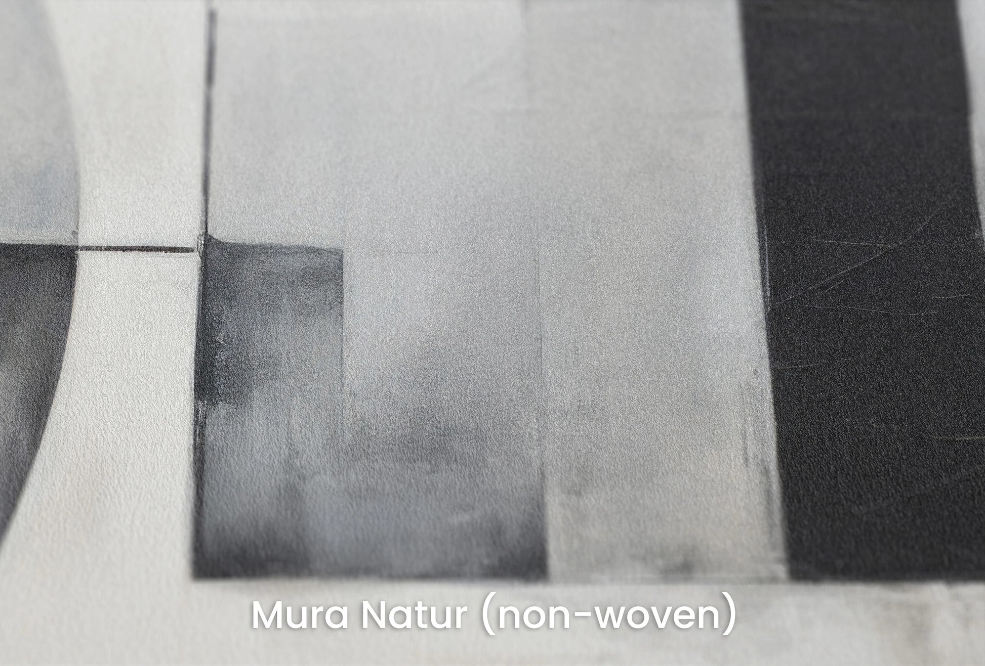 Zbliżenie na artystyczną fototapetę o nazwie Monochrome Maze na podłożu Mura Natur (non-woven) - naturalne i ekologiczne podłoże.