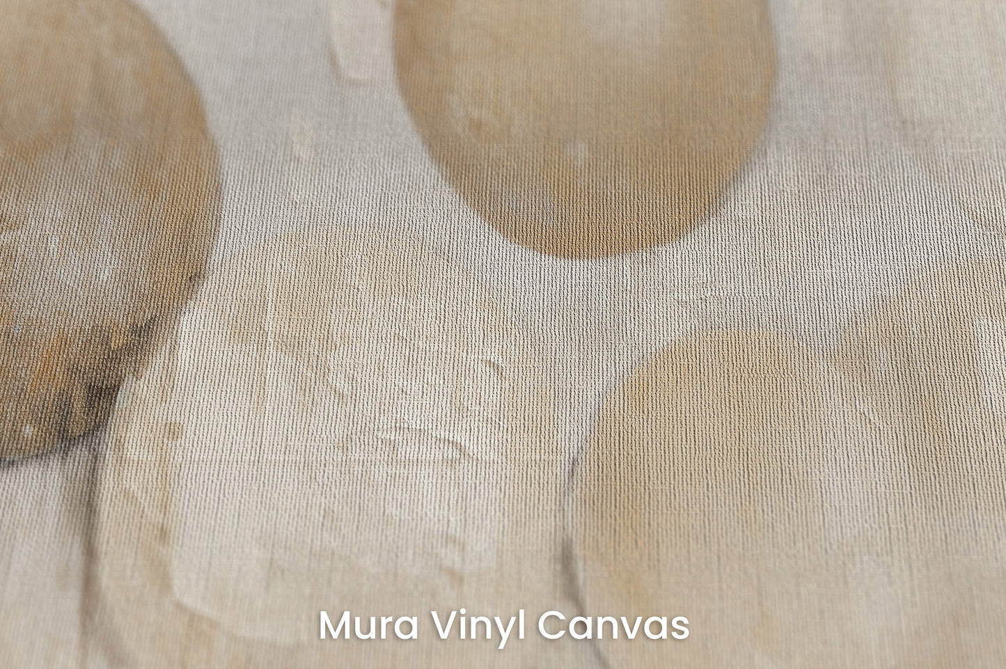 Zbliżenie na artystyczną fototapetę o nazwie ANTIQUE ORB RELIEF na podłożu Mura Vinyl Canvas - faktura naturalnego płótna.