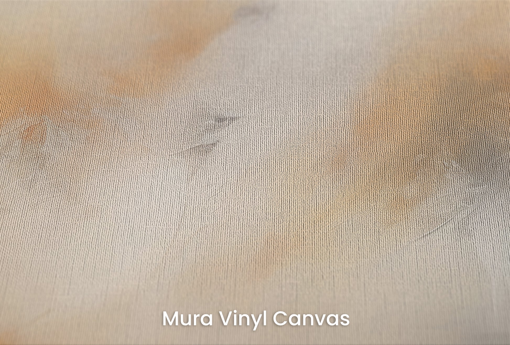 Zbliżenie na artystyczną fototapetę o nazwie GOLDEN PEAKS ABSTRACT LANDSCAPE na podłożu Mura Vinyl Canvas - faktura naturalnego płótna.