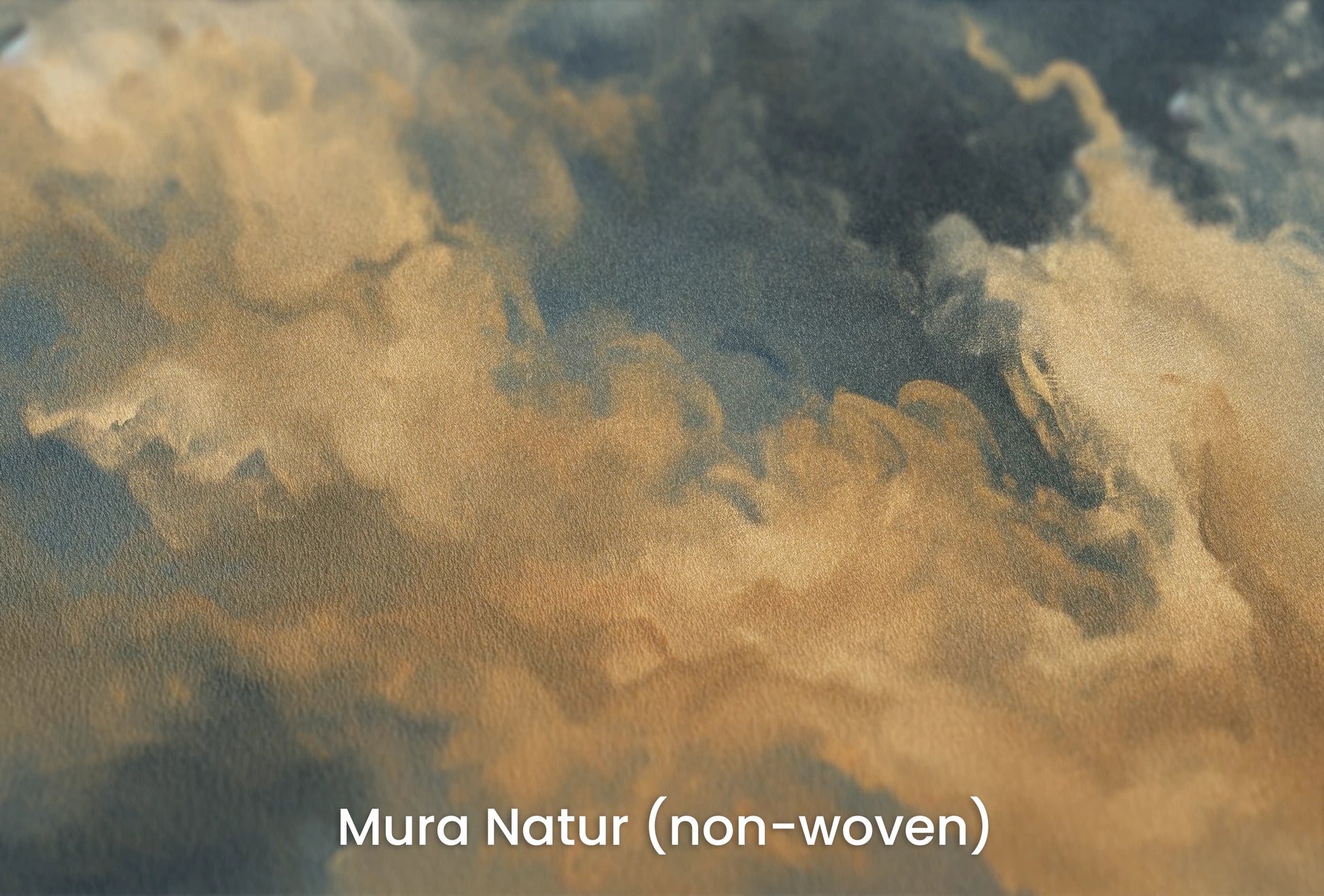 Zbliżenie na artystyczną fototapetę o nazwie Storm's Embrace na podłożu Mura Natur (non-woven) - naturalne i ekologiczne podłoże.