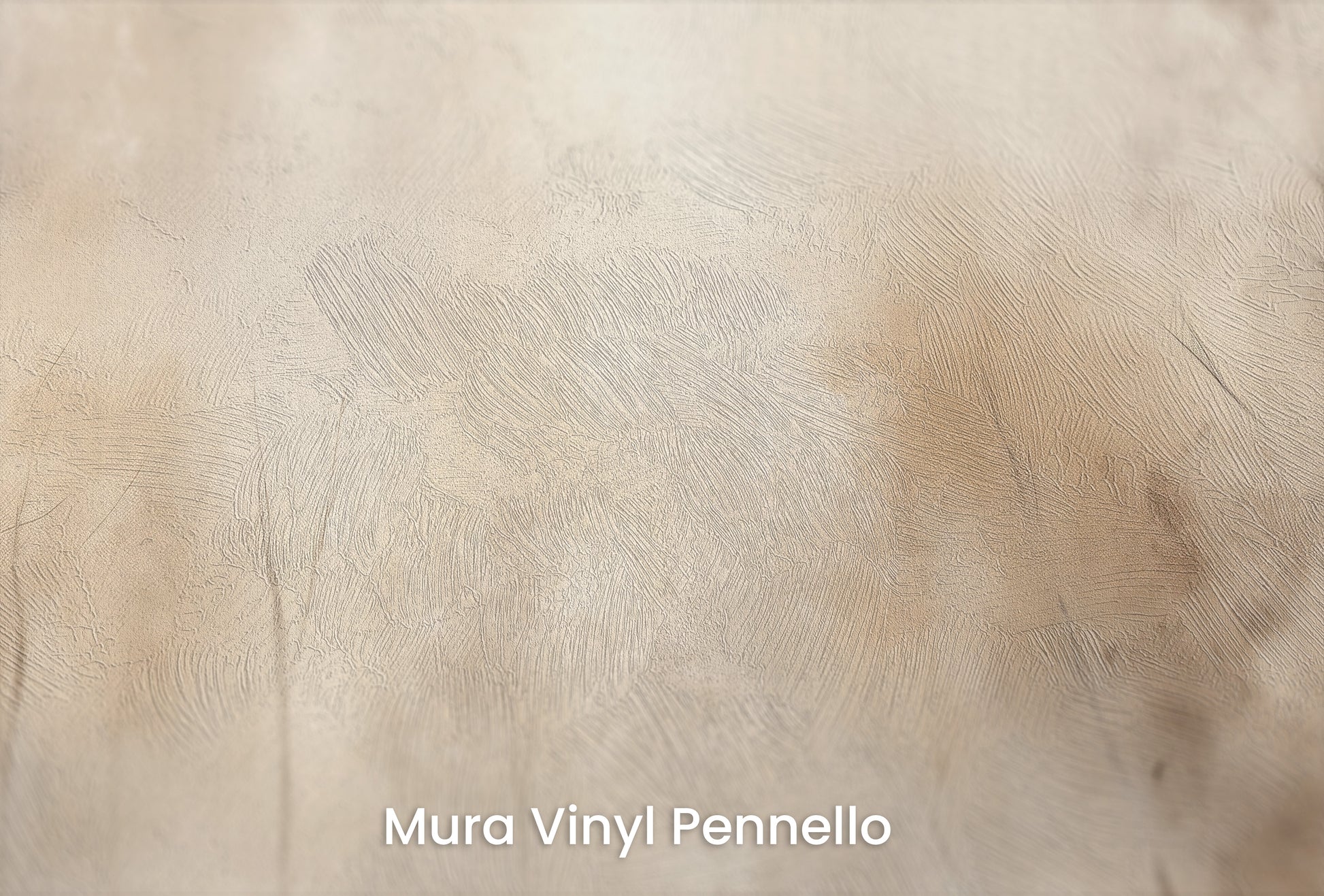 Zbliżenie na artystyczną fototapetę o nazwie AMBER FOG FOREST MURAL na podłożu Mura Vinyl Pennello - faktura pociągnięć pędzla malarskiego.