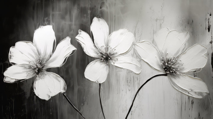 Prezentacja całego wzoru fototapety o nazwie CHIAROSCURO BLOSSOMS