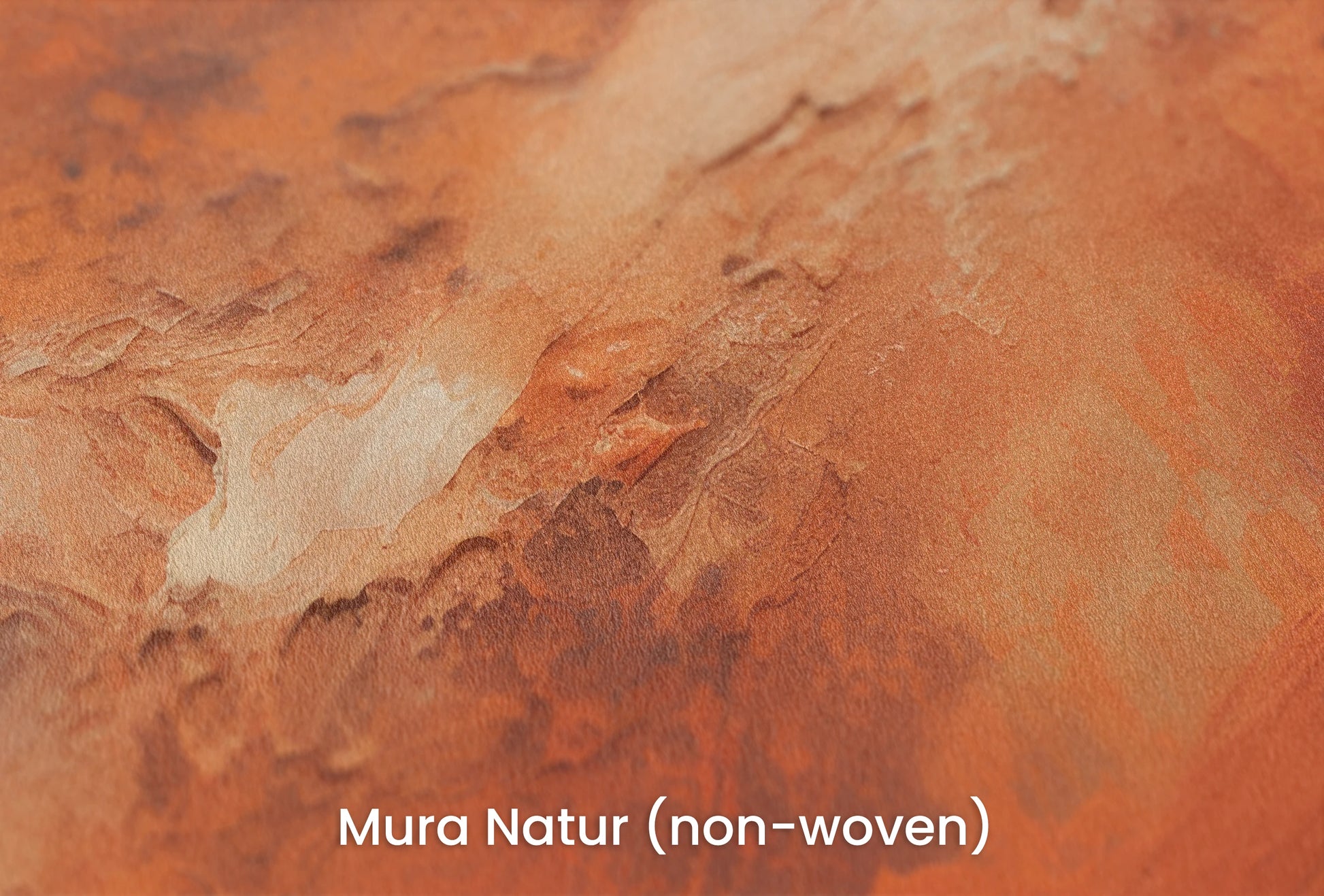 Zbliżenie na artystyczną fototapetę o nazwie Mars' Warmth na podłożu Mura Natur (non-woven) - naturalne i ekologiczne podłoże.