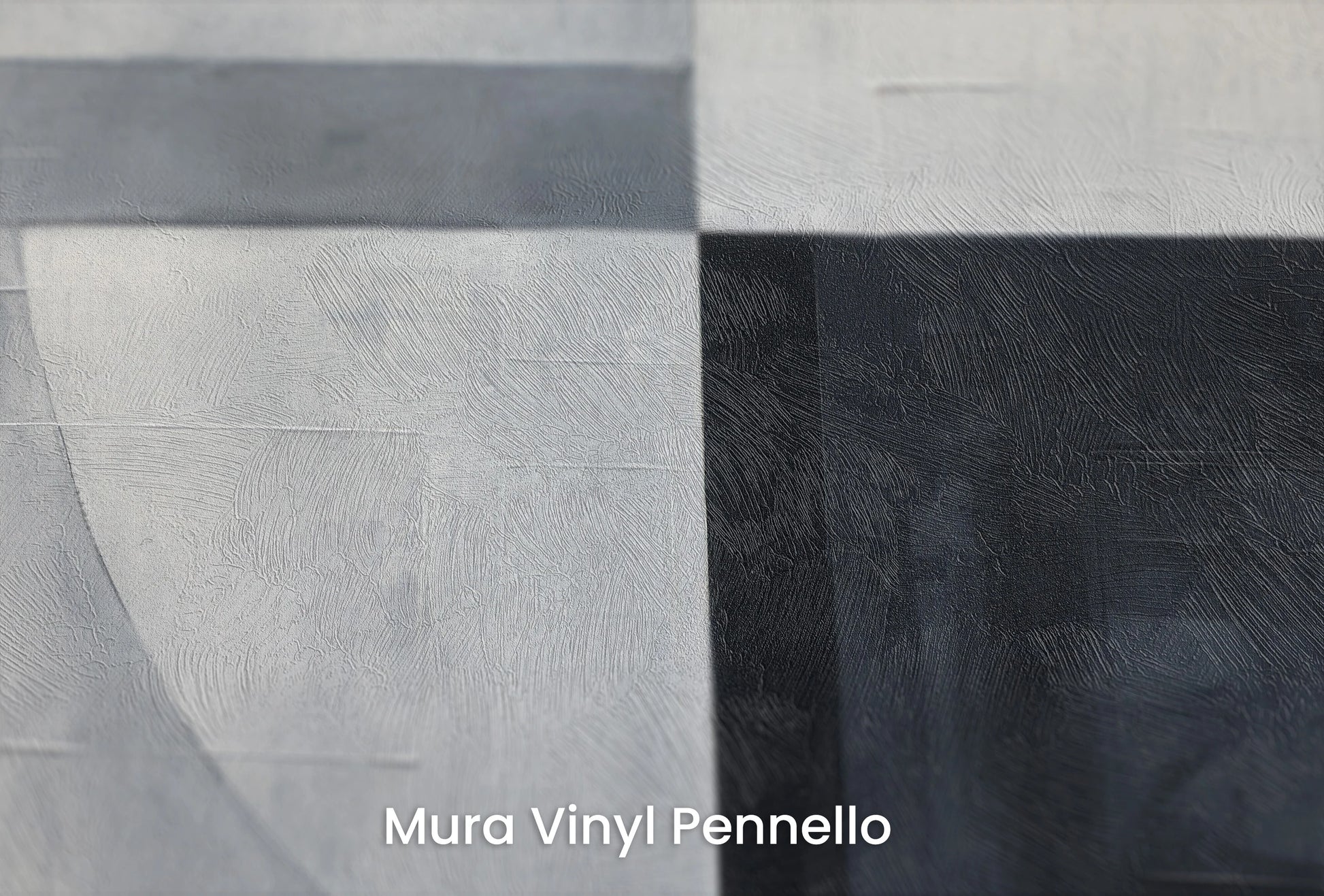 Zbliżenie na artystyczną fototapetę o nazwie Lunar Contrast na podłożu Mura Vinyl Pennello - faktura pociągnięć pędzla malarskiego.