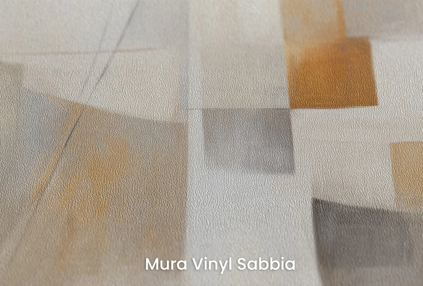Zbliżenie na artystyczną fototapetę o nazwie Beige Harmony na podłożu Mura Vinyl Sabbia struktura grubego ziarna piasku.