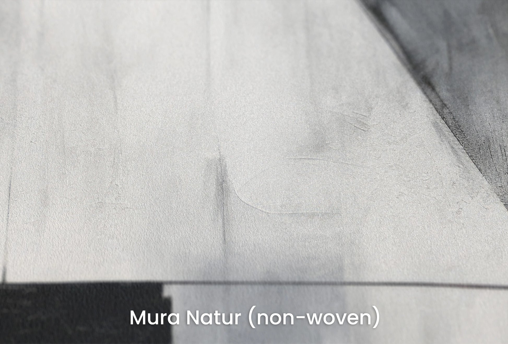 Zbliżenie na artystyczną fototapetę o nazwie Geometric Silence na podłożu Mura Natur (non-woven) - naturalne i ekologiczne podłoże.