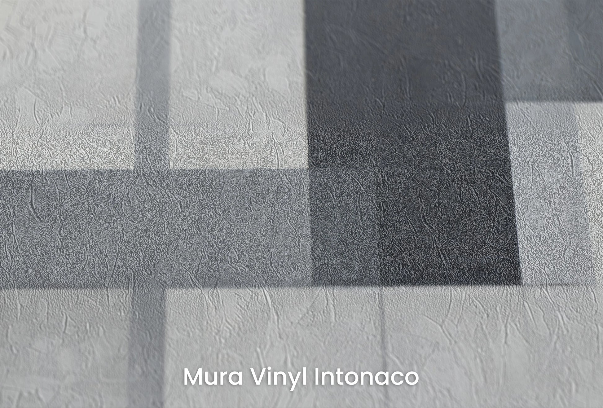 Zbliżenie na artystyczną fototapetę o nazwie Abstract Intersection na podłożu Mura Vinyl Intonaco - struktura tartego tynku.