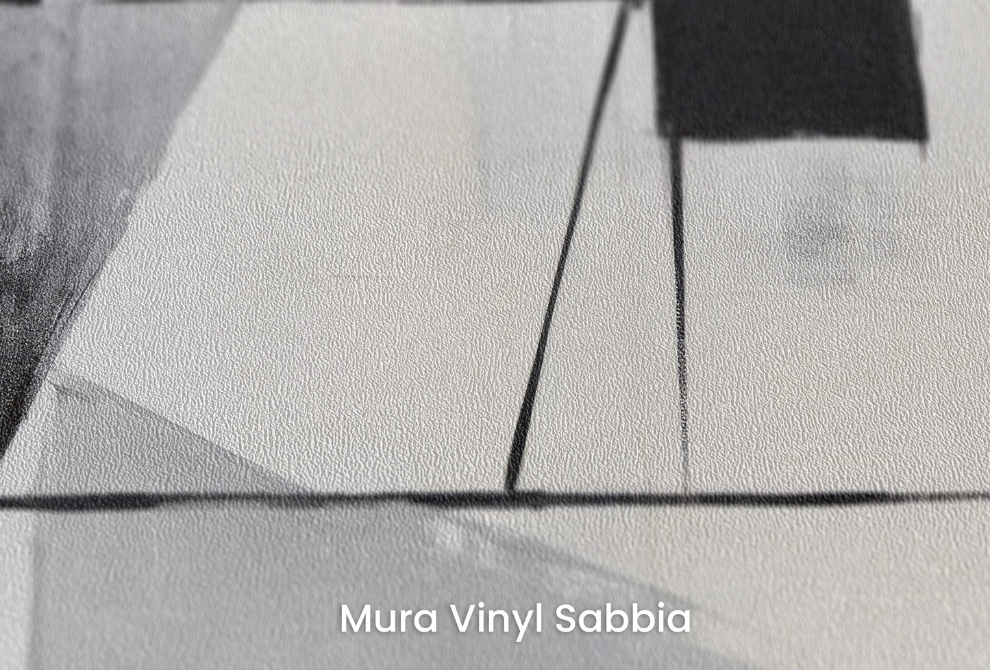 Zbliżenie na artystyczną fototapetę o nazwie Crystalline Angles na podłożu Mura Vinyl Sabbia struktura grubego ziarna piasku.