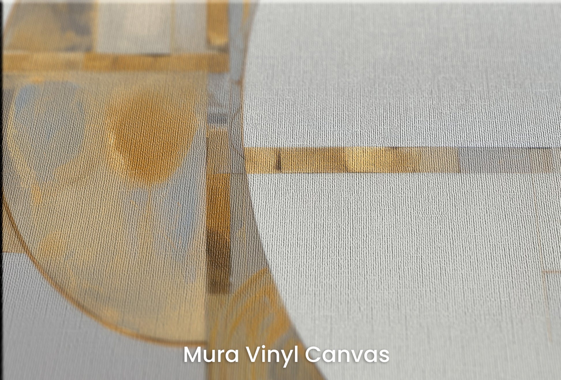 Zbliżenie na artystyczną fototapetę o nazwie CONCENTRIC GLORY na podłożu Mura Vinyl Canvas - faktura naturalnego płótna.