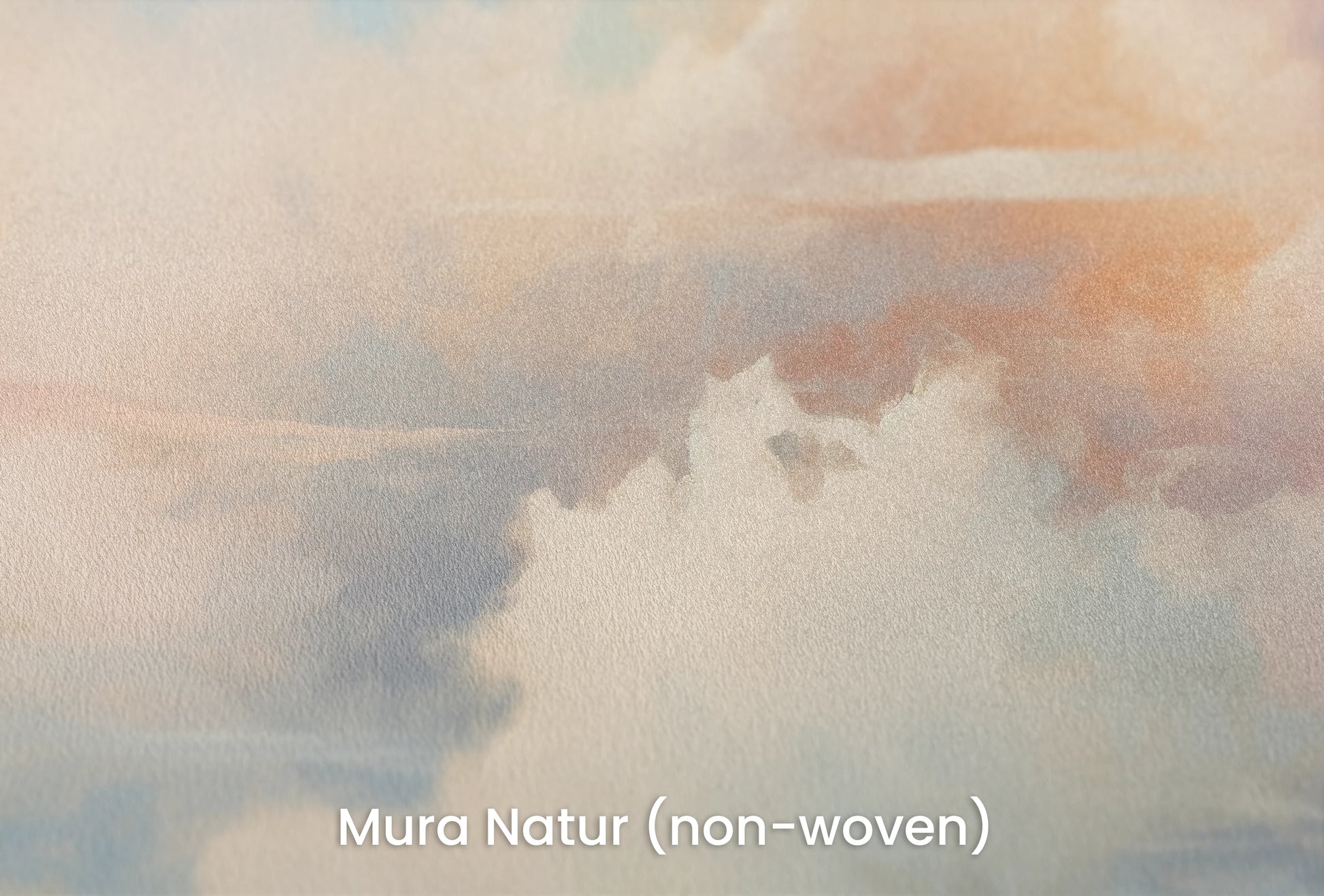 Zbliżenie na artystyczną fototapetę o nazwie Whispering Hues na podłożu Mura Natur (non-woven) - naturalne i ekologiczne podłoże.