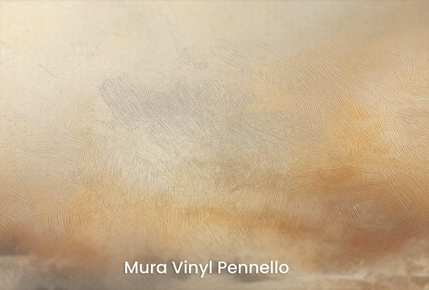 Zbliżenie na artystyczną fototapetę o nazwie HORIZON GLOW na podłożu Mura Vinyl Pennello - faktura pociągnięć pędzla malarskiego.