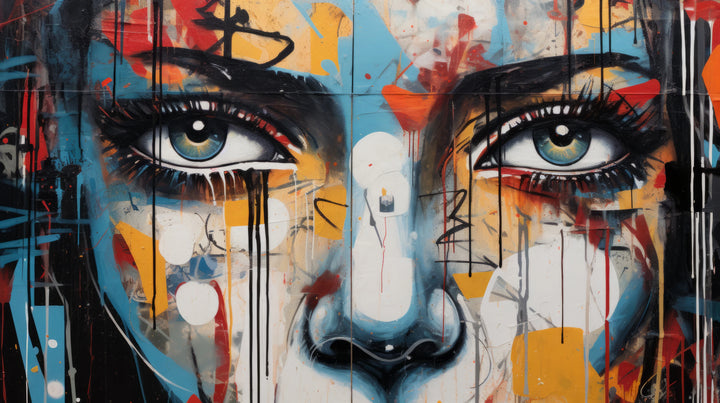 Prezentacja całego wzoru fototapety o nazwie Urban Gaze Fragment