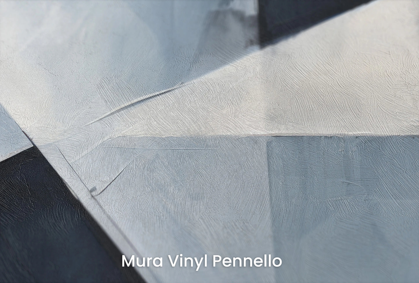 Zbliżenie na artystyczną fototapetę o nazwie Geometric Harmony na podłożu Mura Vinyl Pennello - faktura pociągnięć pędzla malarskiego.