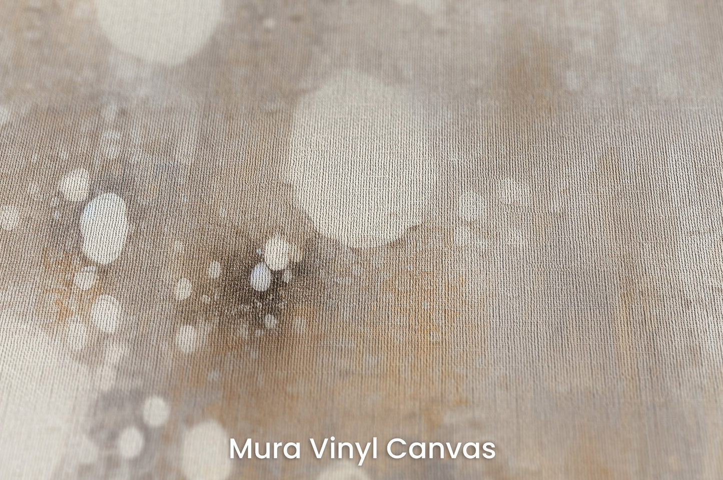 Zbliżenie na artystyczną fototapetę o nazwie CELESTIAL DROPLETS CASCADE na podłożu Mura Vinyl Canvas - faktura naturalnego płótna.