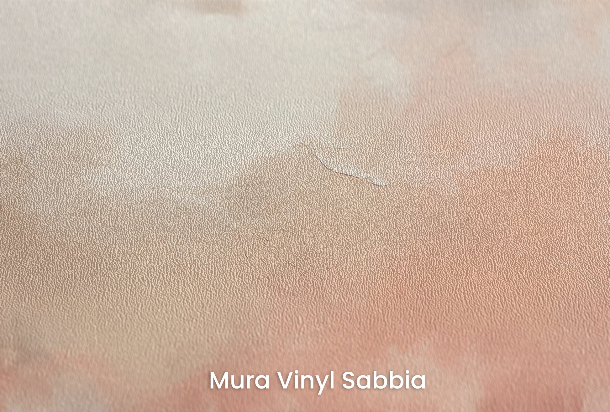 Zbliżenie na artystyczną fototapetę o nazwie Warm Embrace #2 na podłożu Mura Vinyl Sabbia struktura grubego ziarna piasku.