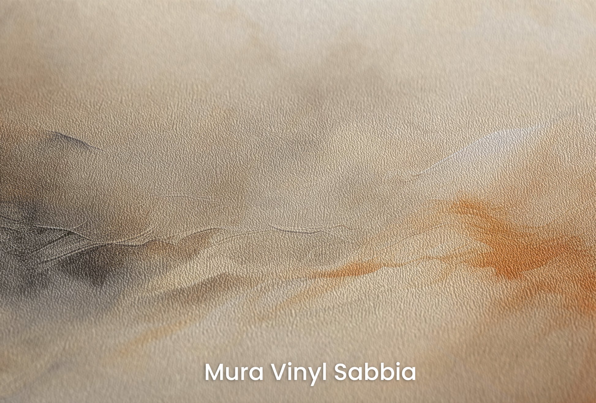 Zbliżenie na artystyczną fototapetę o nazwie ETHEREAL FLAME DANCE na podłożu Mura Vinyl Sabbia struktura grubego ziarna piasku.