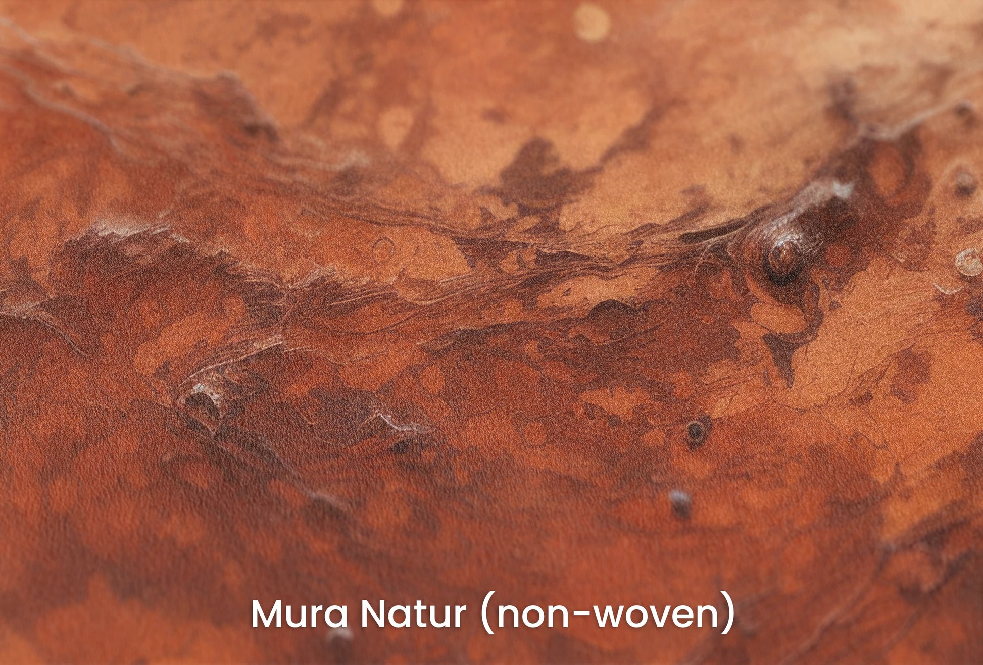 Zbliżenie na artystyczną fototapetę o nazwie Martian Dust na podłożu Mura Natur (non-woven) - naturalne i ekologiczne podłoże.