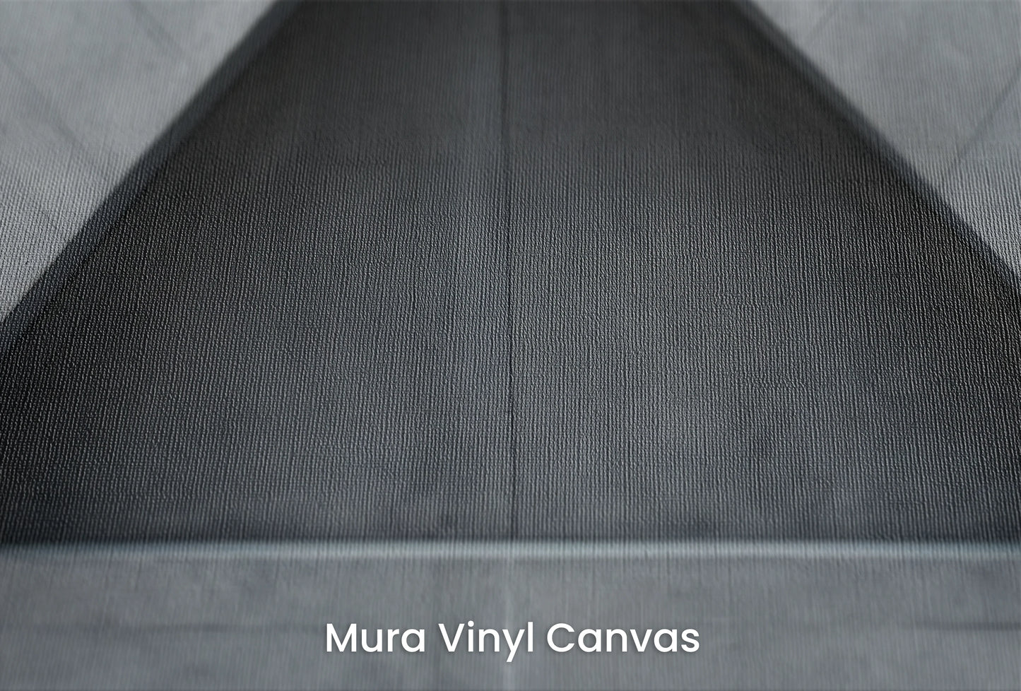 Zbliżenie na artystyczną fototapetę o nazwie Triangular Harmony na podłożu Mura Vinyl Canvas - faktura naturalnego płótna.