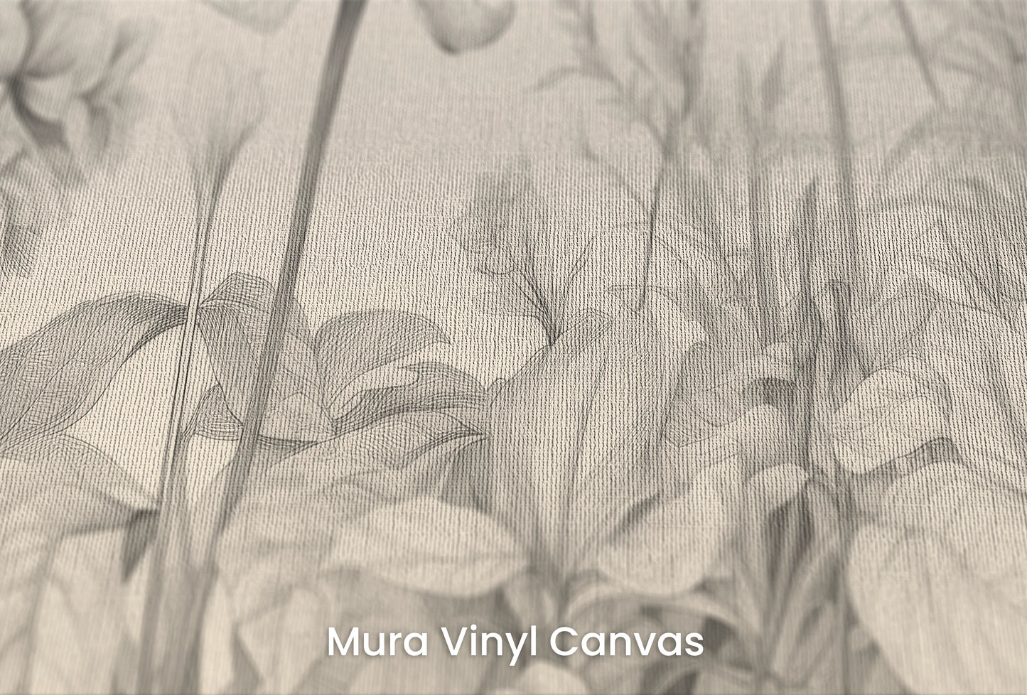 Zbliżenie na artystyczną fototapetę o nazwie Pastoral Sketch na podłożu Mura Vinyl Canvas - faktura naturalnego płótna.